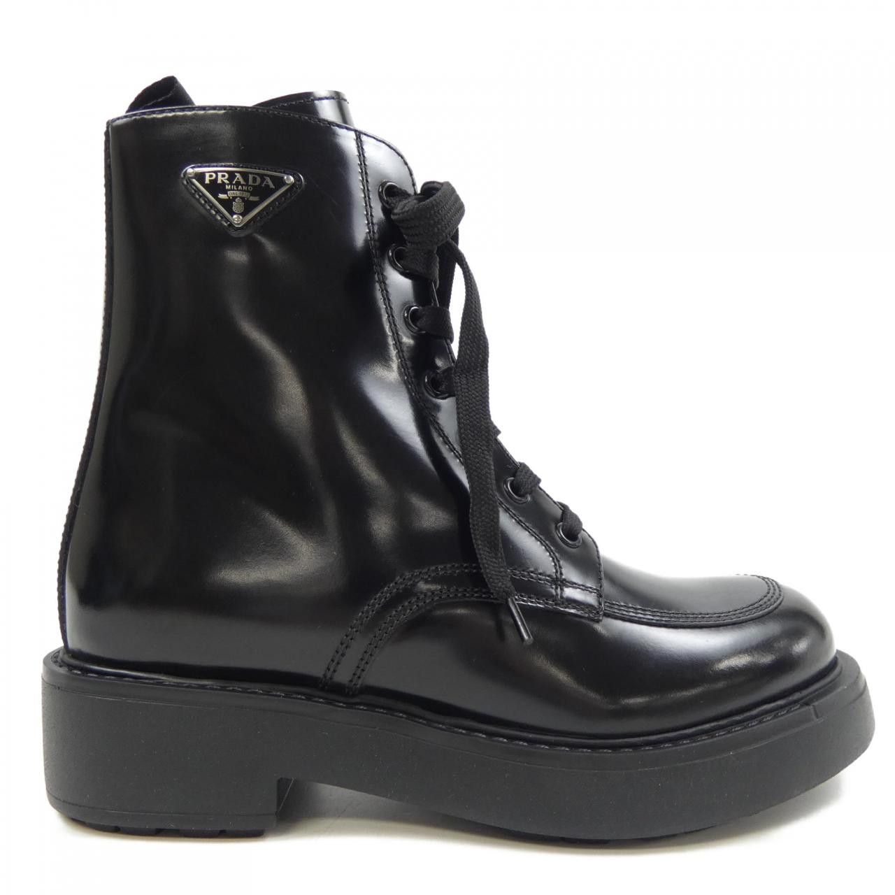 Prada Prada Prada 1T647N Brushed Leather Boots Leather Shoes 1T647N DUTY FREE for USA Size ONE SIZE - 1 Thumbnail