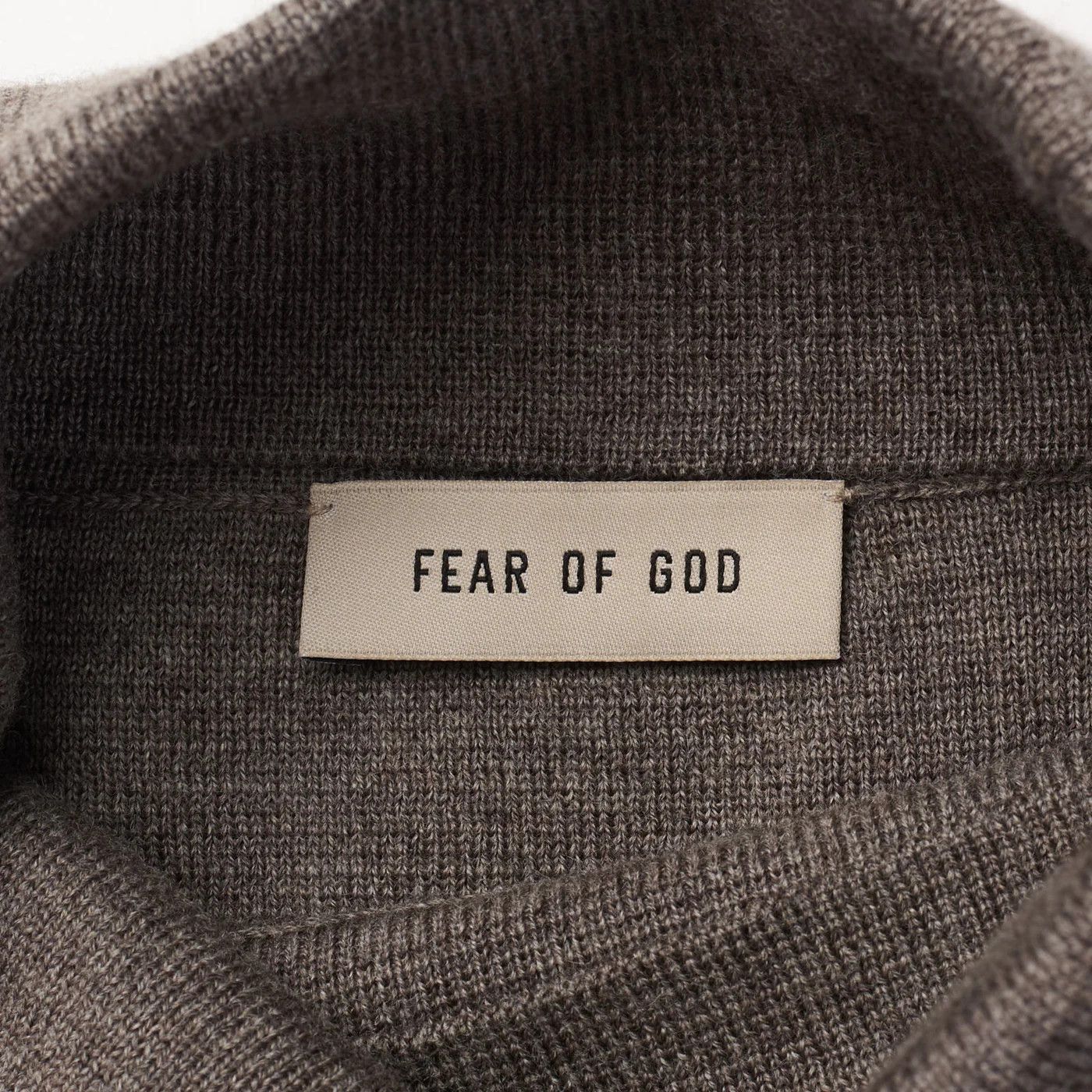 Fear of God FEAR OF GOD Gray Virgin Wool Knit Turtleneck Sweater Size US L / EU 52-54 / 3 - 4 Thumbnail