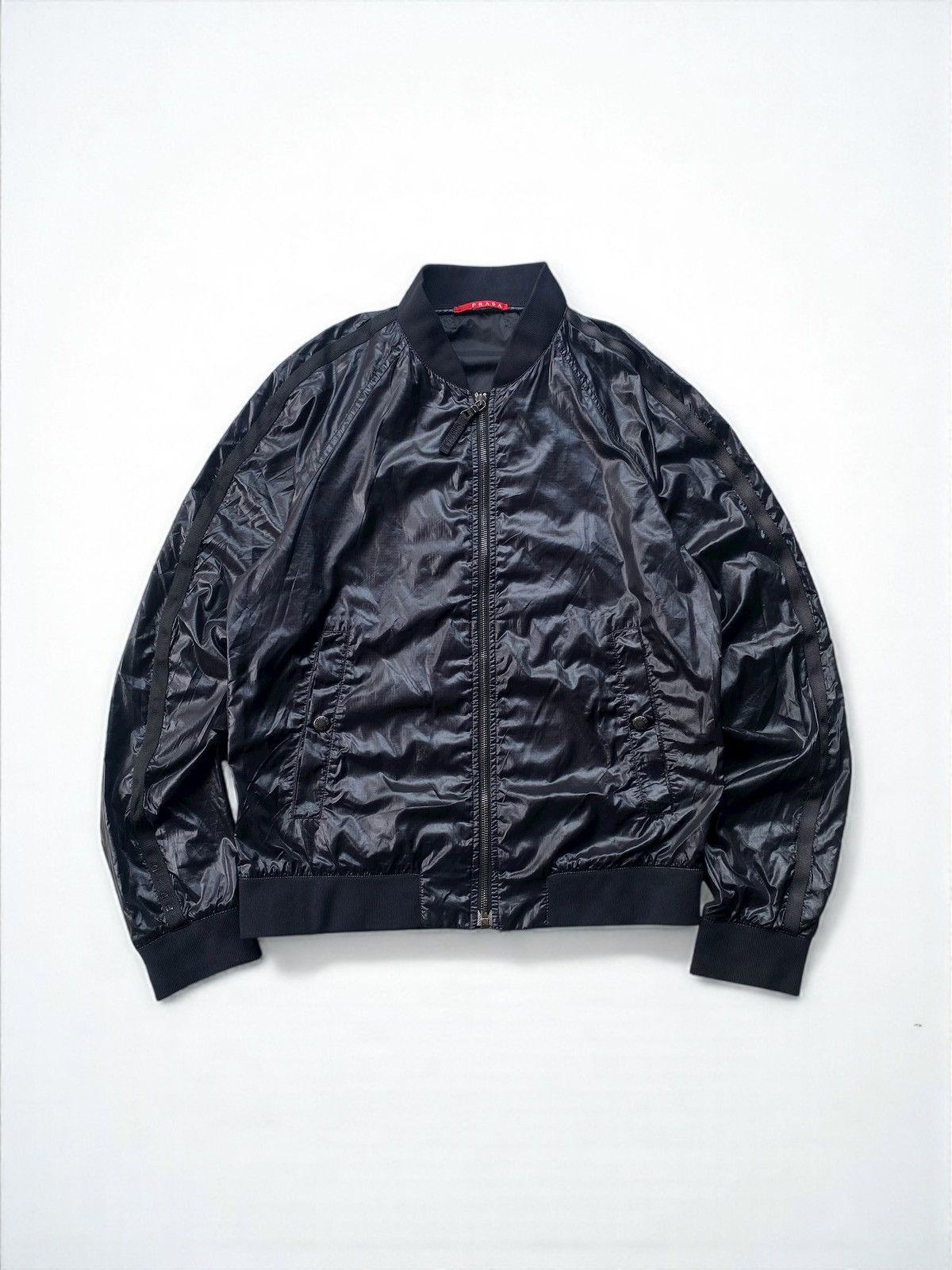 Prada Prada 2006 biker nylon bomber jacket Size US M / EU 48-50 / 2 - 1 Thumbnail
