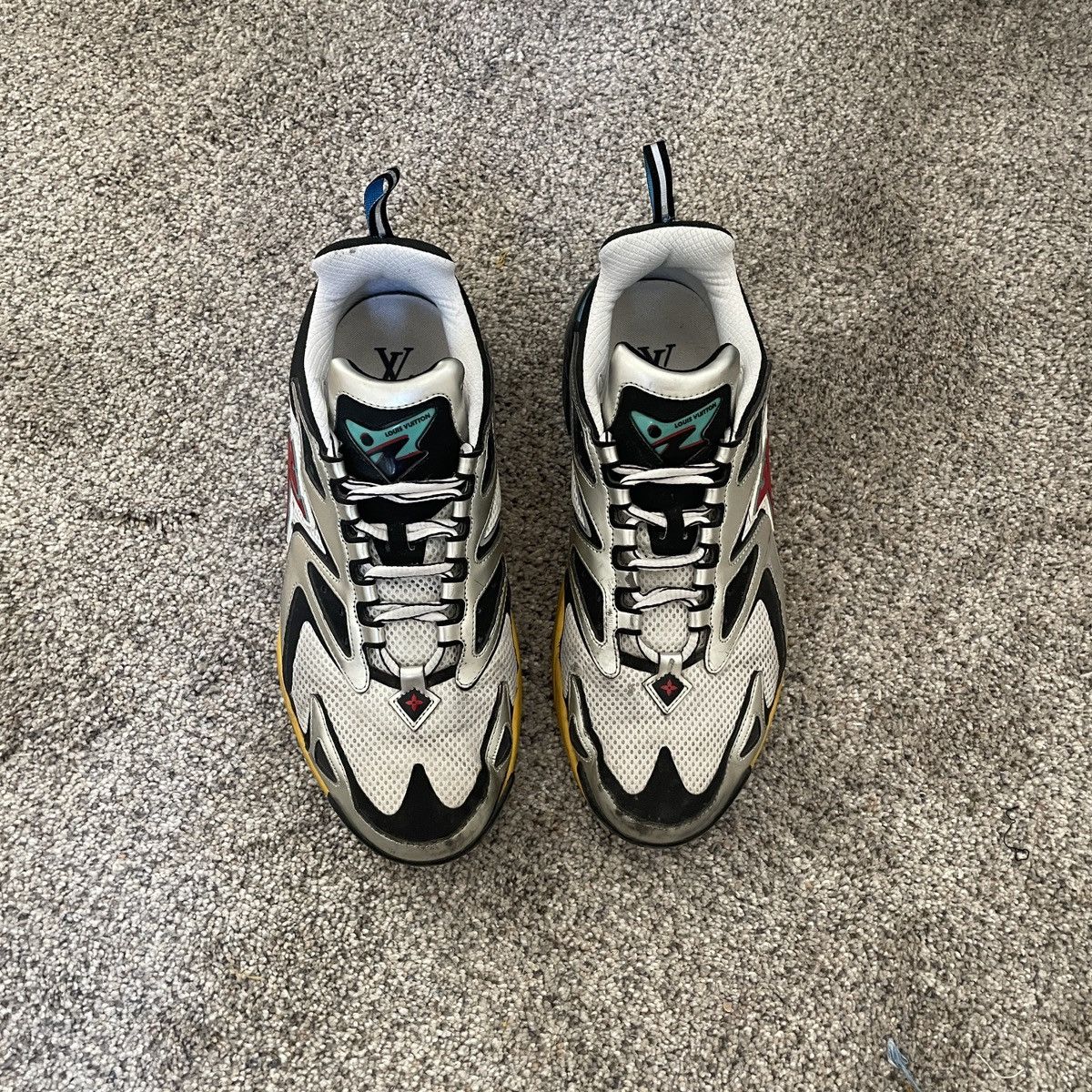 Louis Vuitton LOUIS VUITTON TATIC SNEAKER SILVER YELLOW BLACK RARE Size US 8.5 / EU 41-42 - 1 Thumbnail