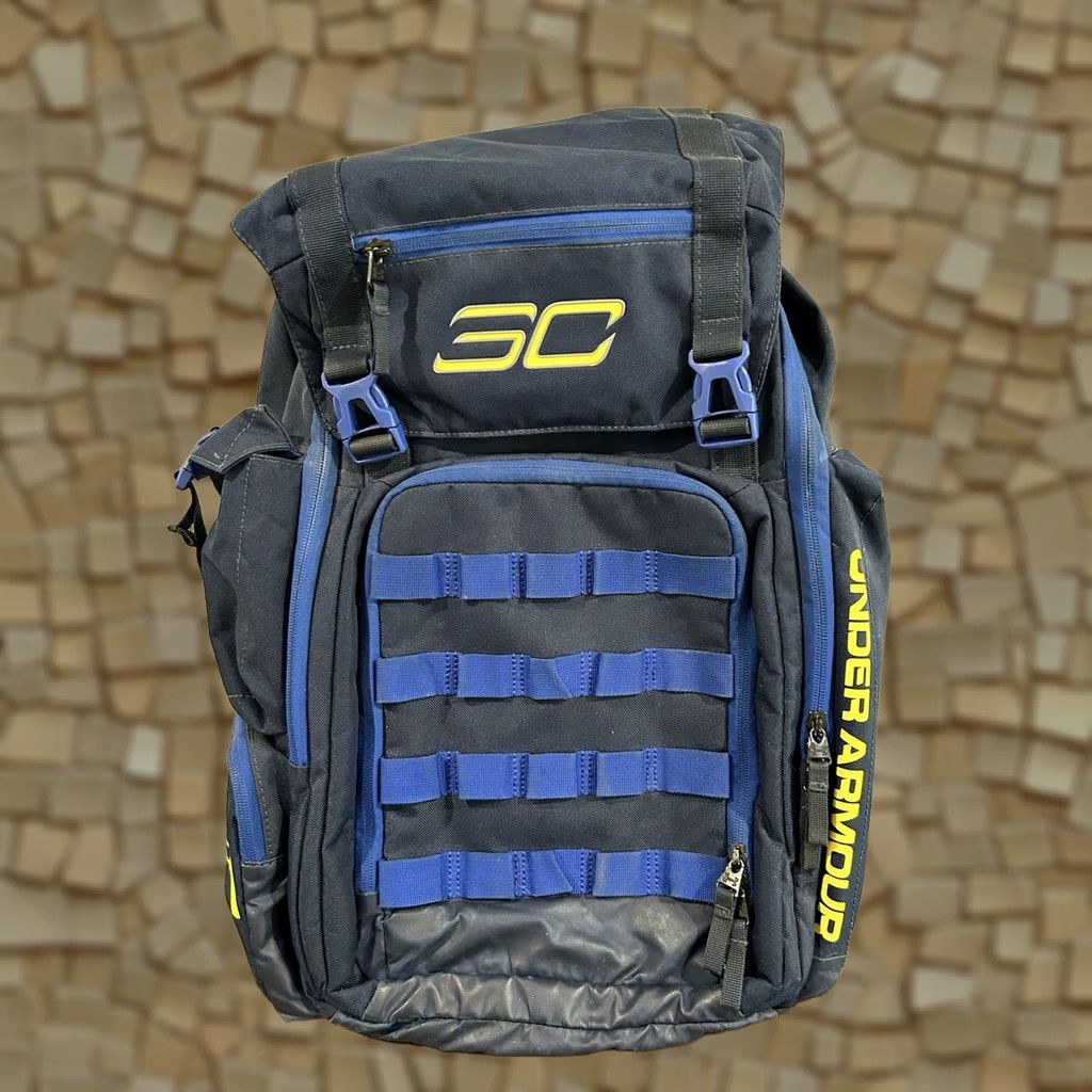 Under Armour Under Armour Steph Curry Storm Backpack Large Blue Nylon Bag Size ONE SIZE - 1 Thumbnail