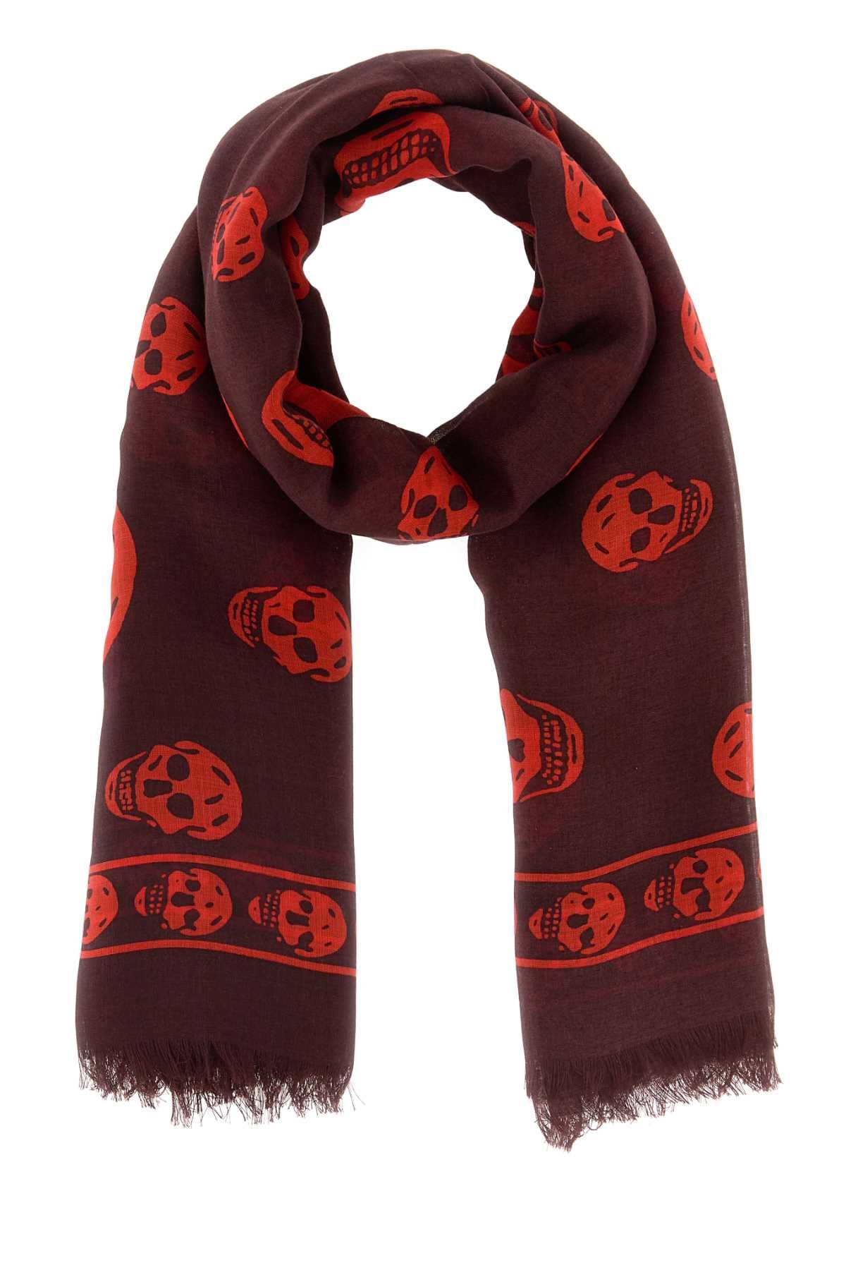 Alexander McQueen Printed Modal Blend Foulard Size ONE SIZE - 1 Thumbnail