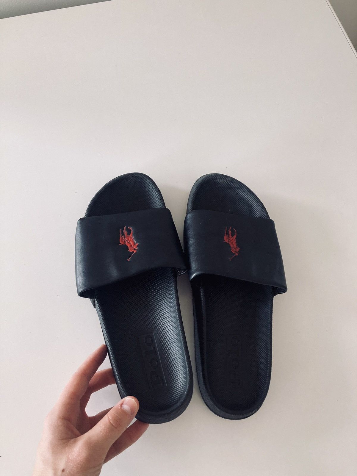 Polo Ralph Lauren Polo raph lauren slip ons slides 44 10 y2k drip old money Size US 10 / EU 43 - 6 Thumbnail
