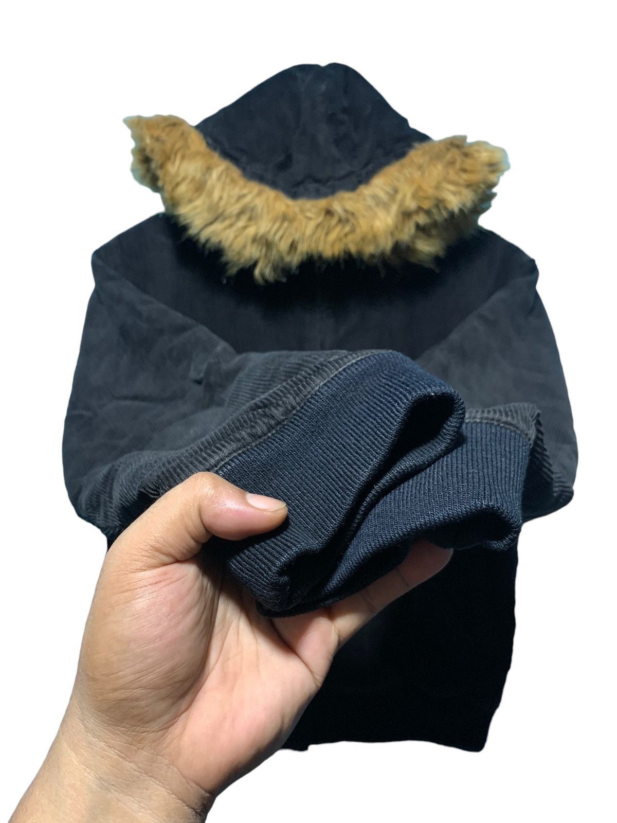 If Six Was Nine × Japanese Brand × Le Grande Bleu (L.G.B.) 2000s BlueMoonBlue - Gothic fur corduroy zip hoodie Size US M / EU 48-50 / 2 - 4 Thumbnail