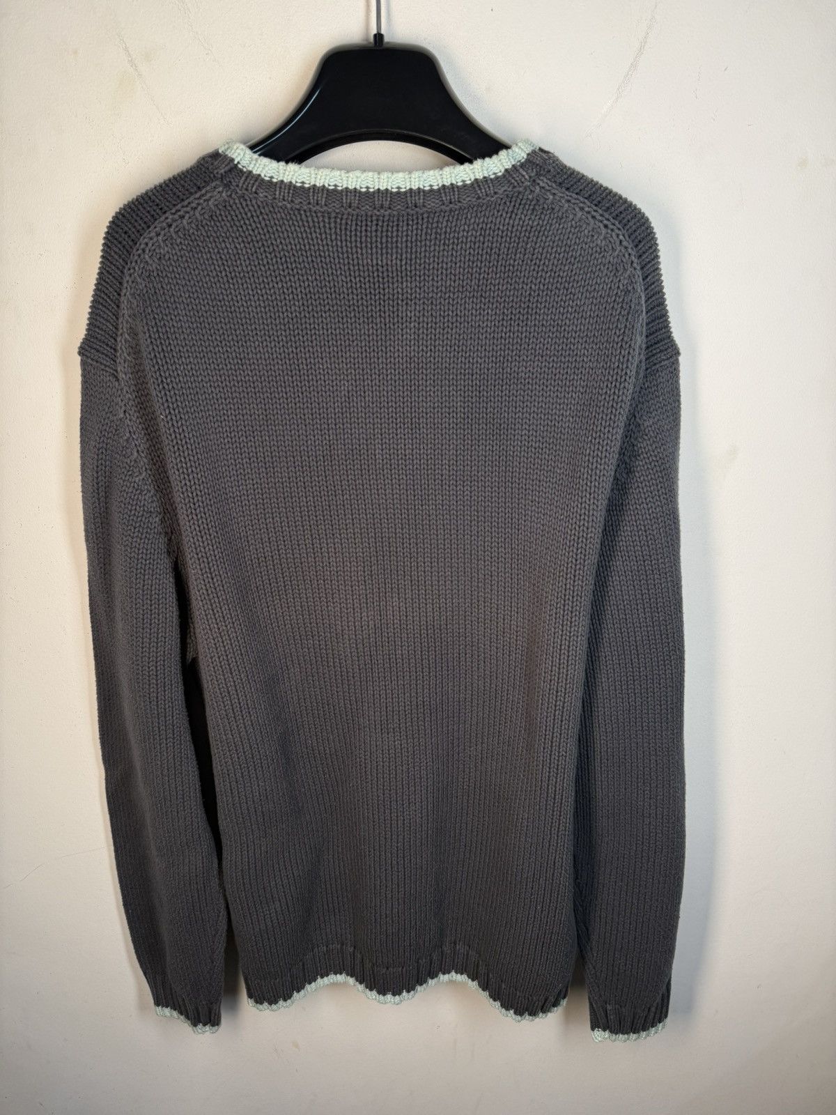 Yves Saint Laurent Heavy YSL Sweater Knit Grey Yves Saint Laurent Vintage Size US XL / EU 56 / 4 - 10 Thumbnail