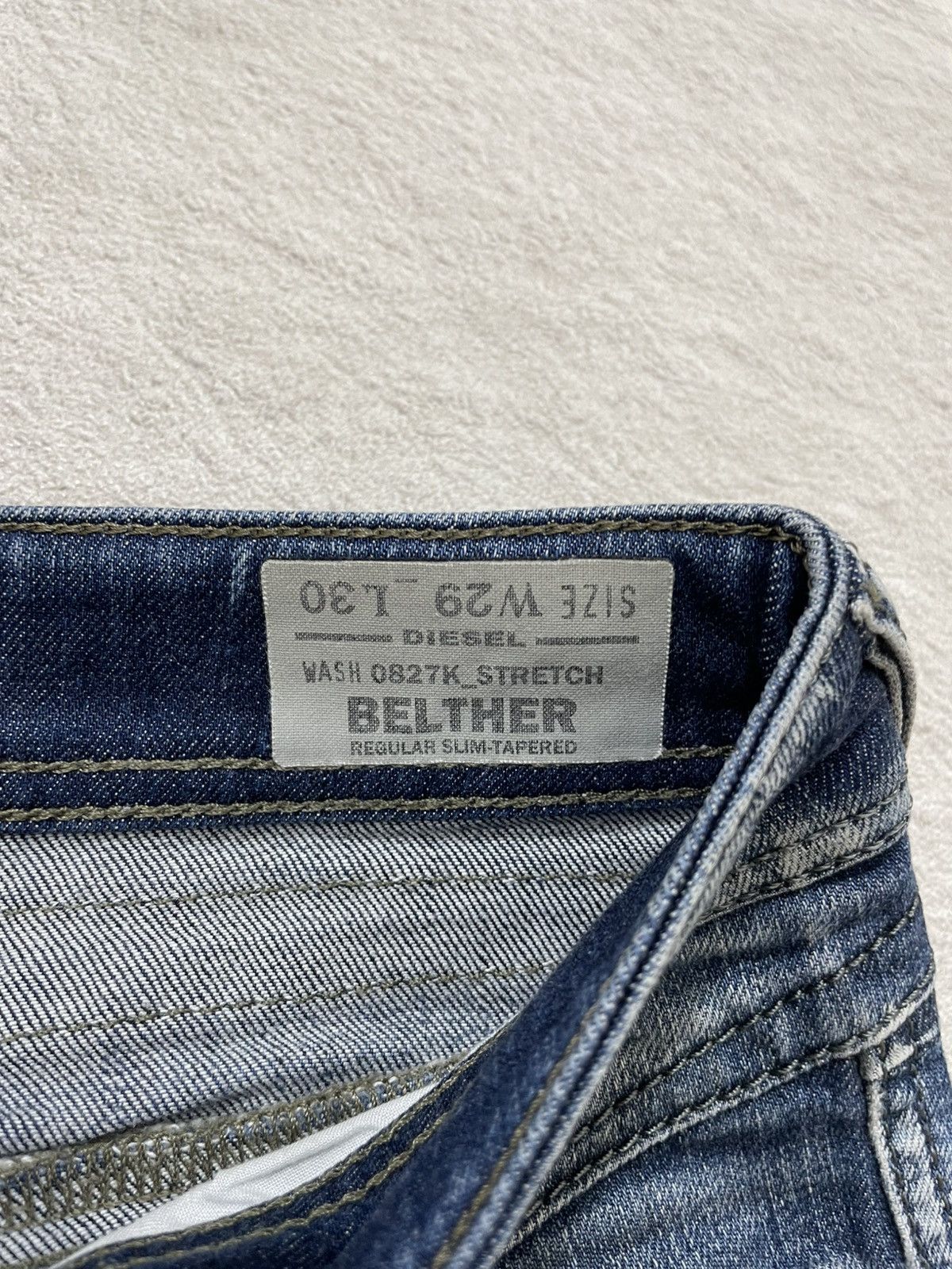 Kapital 2000s Diesel Belther Ripped Denim faded Y2K Ifsix LGB number Size US 30 / EU 46 - 6 Thumbnail
