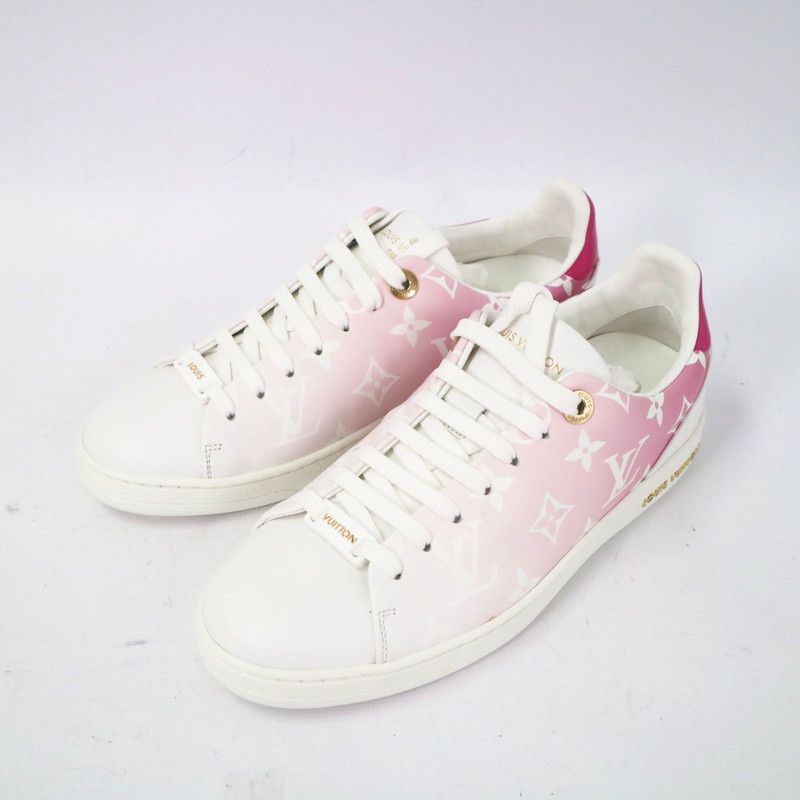 Louis Vuitton Louis Vuitton Pink Leather Casual Low-Top Sneakers 0079 Size US 6 / IT 36 - 1 Thumbnail