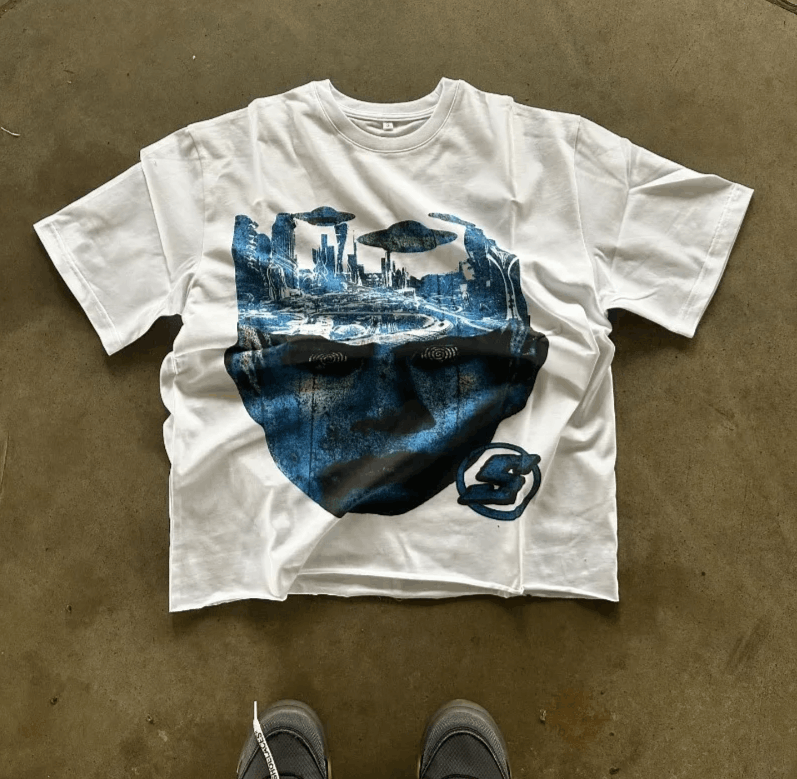Vision Streetwear Hip hop Gothic trend brand printed short sleeve Size US S / EU 44-46 / 1 - 7 Thumbnail