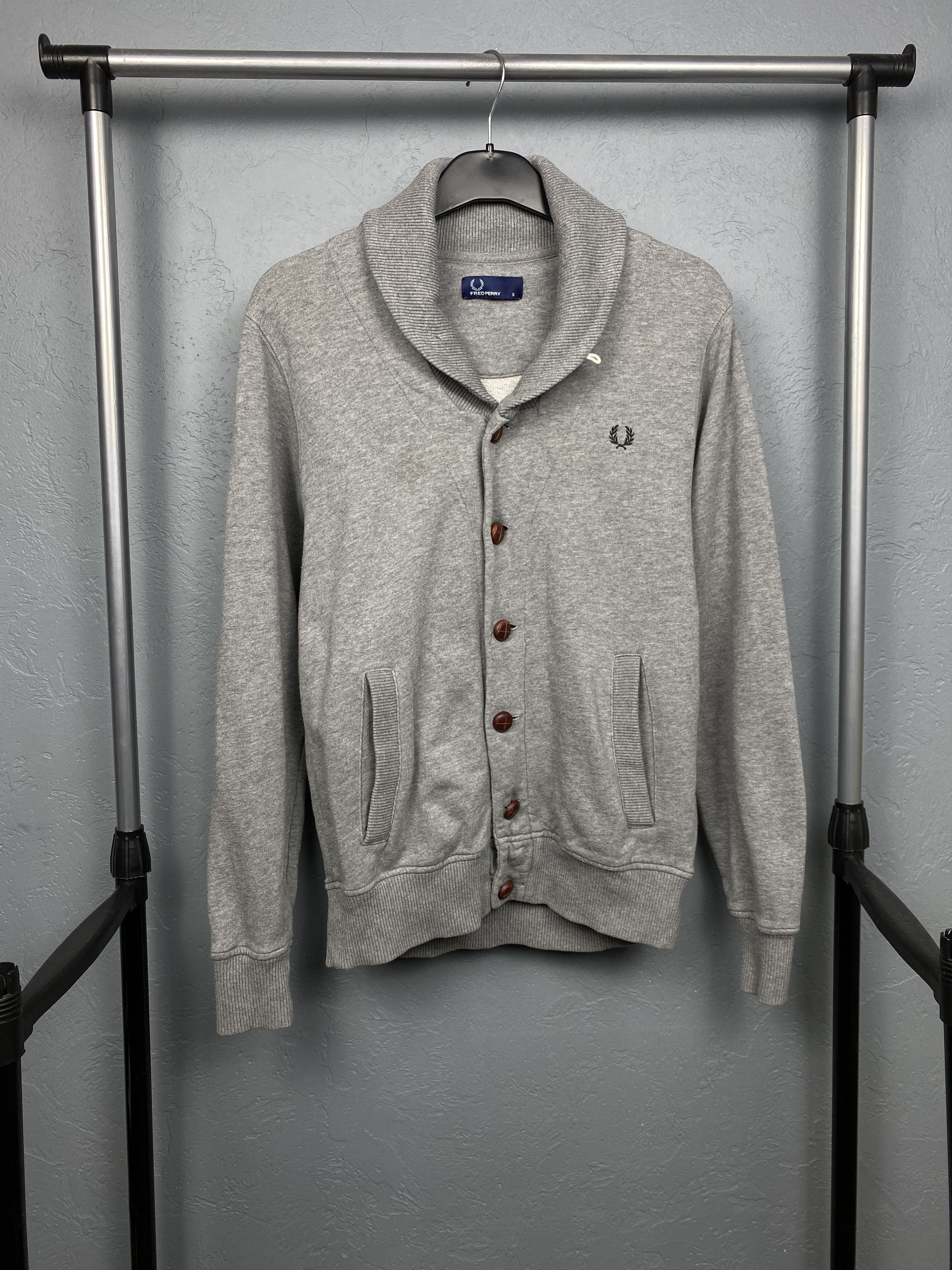 Fred Perry Fred Perry Vintage Mens Cardigan Sweater Jumper Size US S / EU 44-46 / 1 - 1 Thumbnail