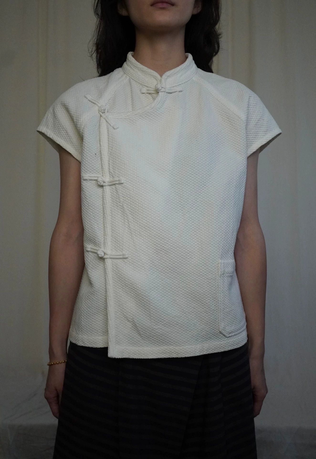 Issey Miyake Issey Miyake 1990s Plantation Chinese Top M Size M / US 6-8 / IT 42-44 - 6 Thumbnail