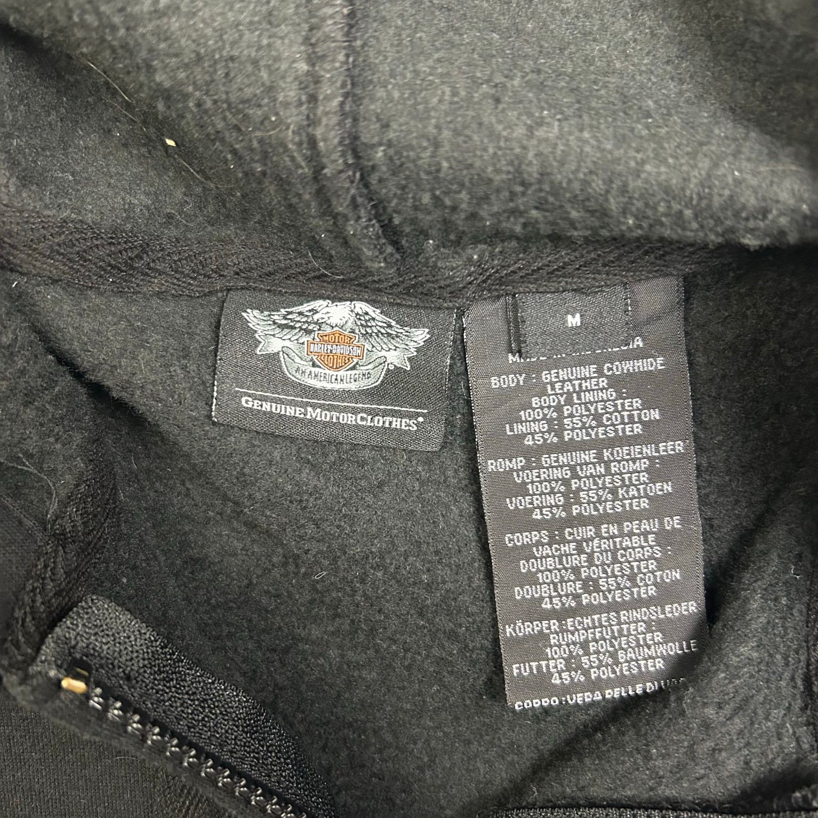 Harley Davidson Harley-Davidson Black Zip-Up Hoodie Size US L / EU 52-54 / 3 - 2 Thumbnail