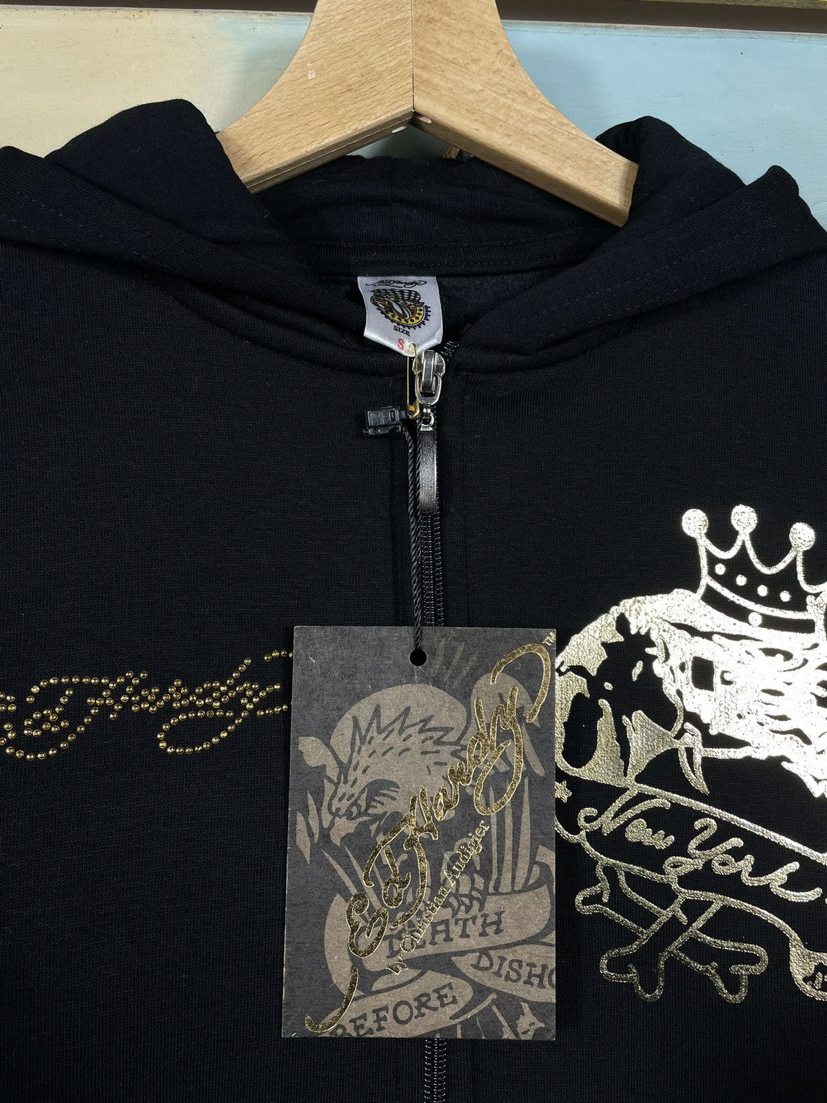 Christian Audigier × Ed Hardy × Vintage Ed Hardy Retro 00s Hoodie Sweatshirt Affliction Grunge Size S / US 4 / IT 40 - 6 Thumbnail