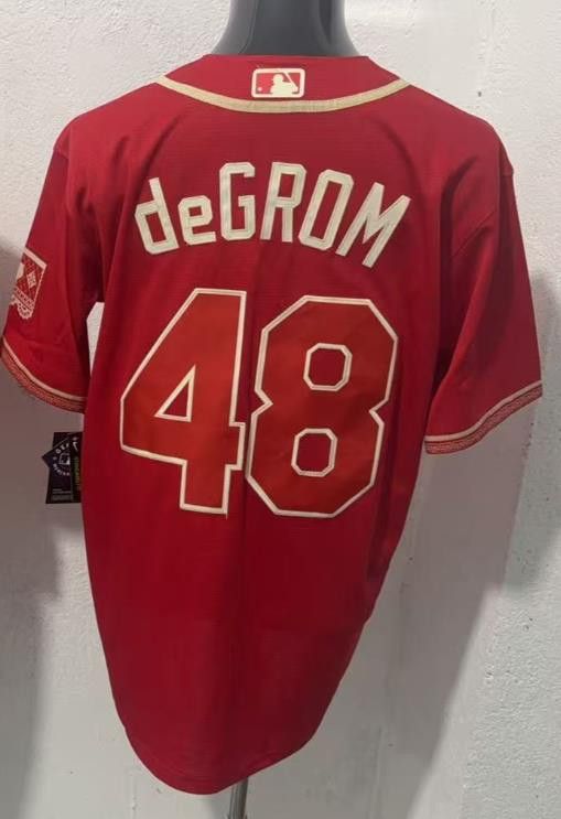MLB Texas Rangers #48 Degrom Jersey Size US XL / EU 56 / 4 - 1 Thumbnail