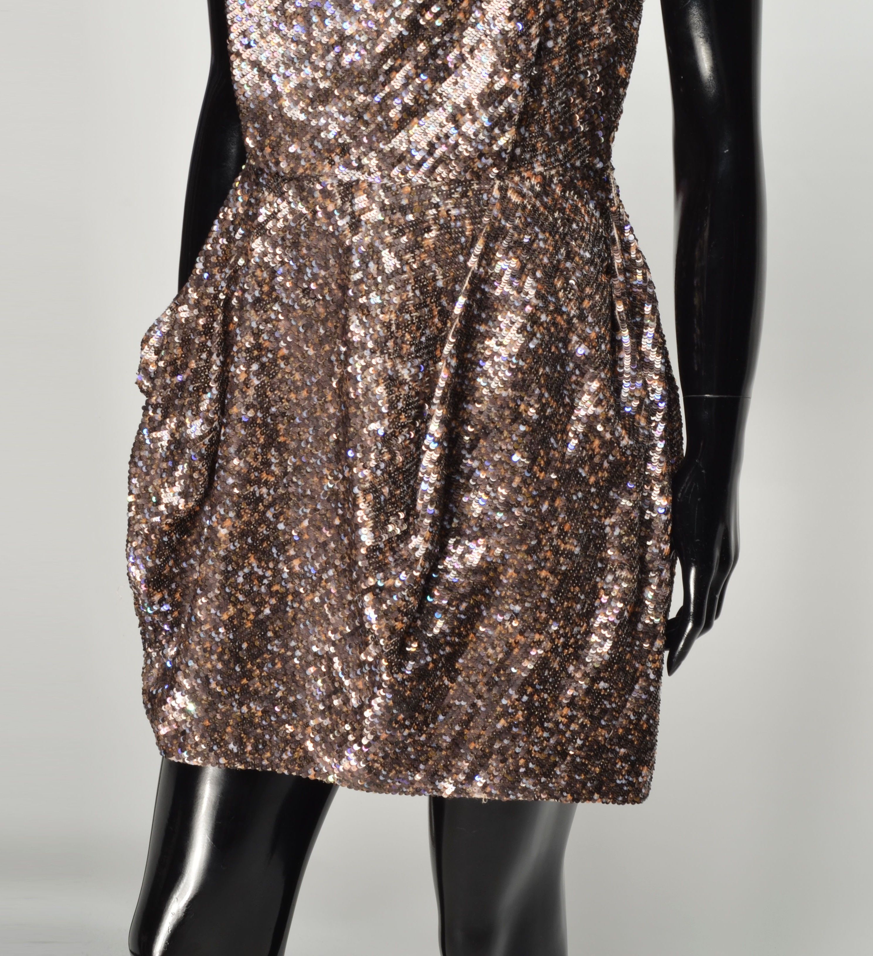 Allsaints AllSaints Hand Embellished Sparkle Sequin Cocktail Dress Size M / US 6-8 / IT 42-44 - 3 Thumbnail