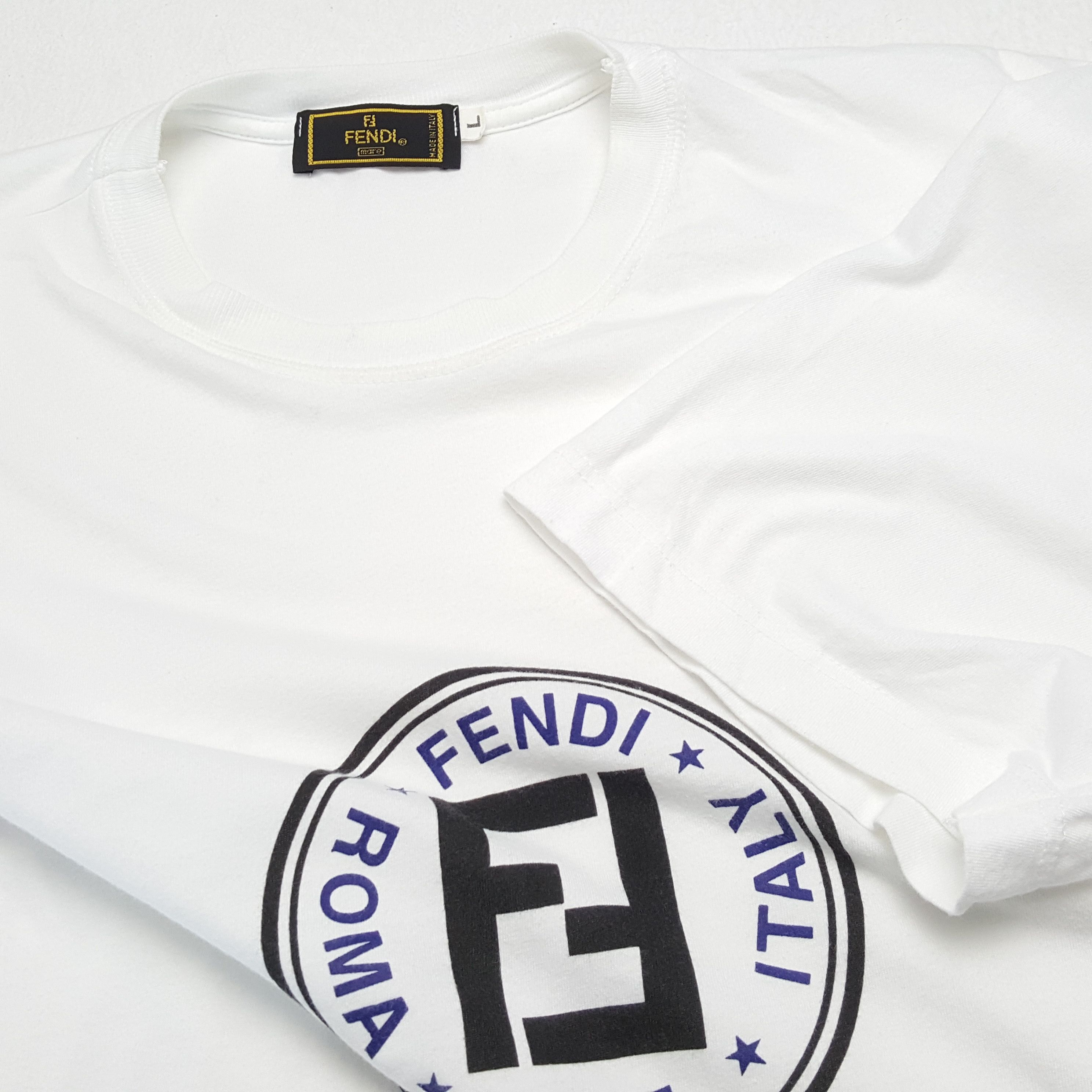 Fendi × Vintage FENDI Tshirt Luxury Fashion Designer Brand Size US L / EU 52-54 / 3 - 5 Thumbnail