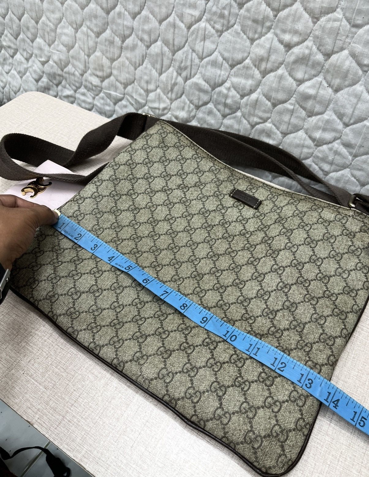 Gucci 🔥🔥🔥AUTHENTIC VINTAGE GUCCI MONOGRAM BAG Size ONE SIZE - 25 Thumbnail