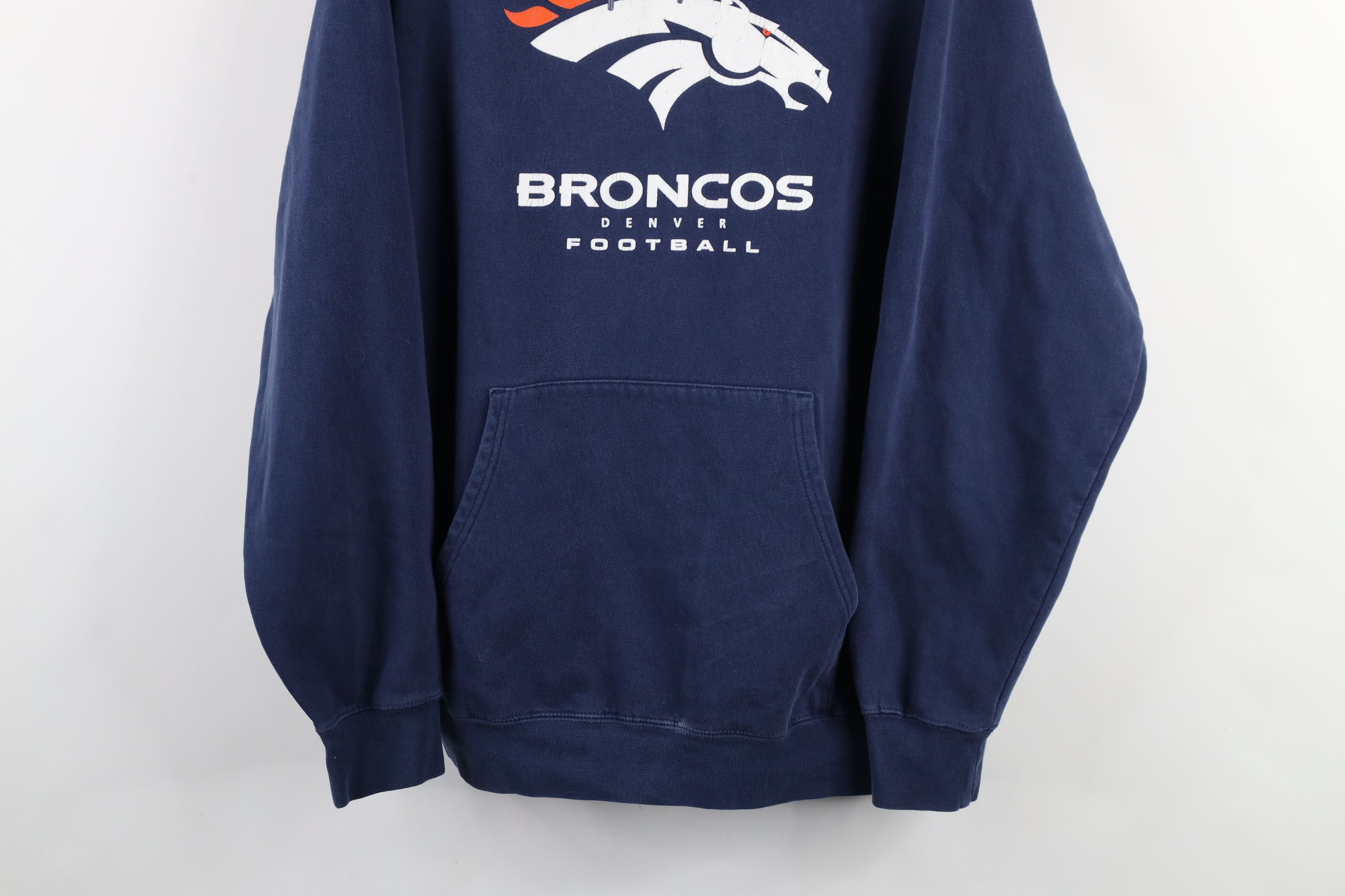 Vintage Vintage Spell Out Denver Broncos Football Hoodie Sweatshirt Size US L / EU 52-54 / 3 - 3 Thumbnail