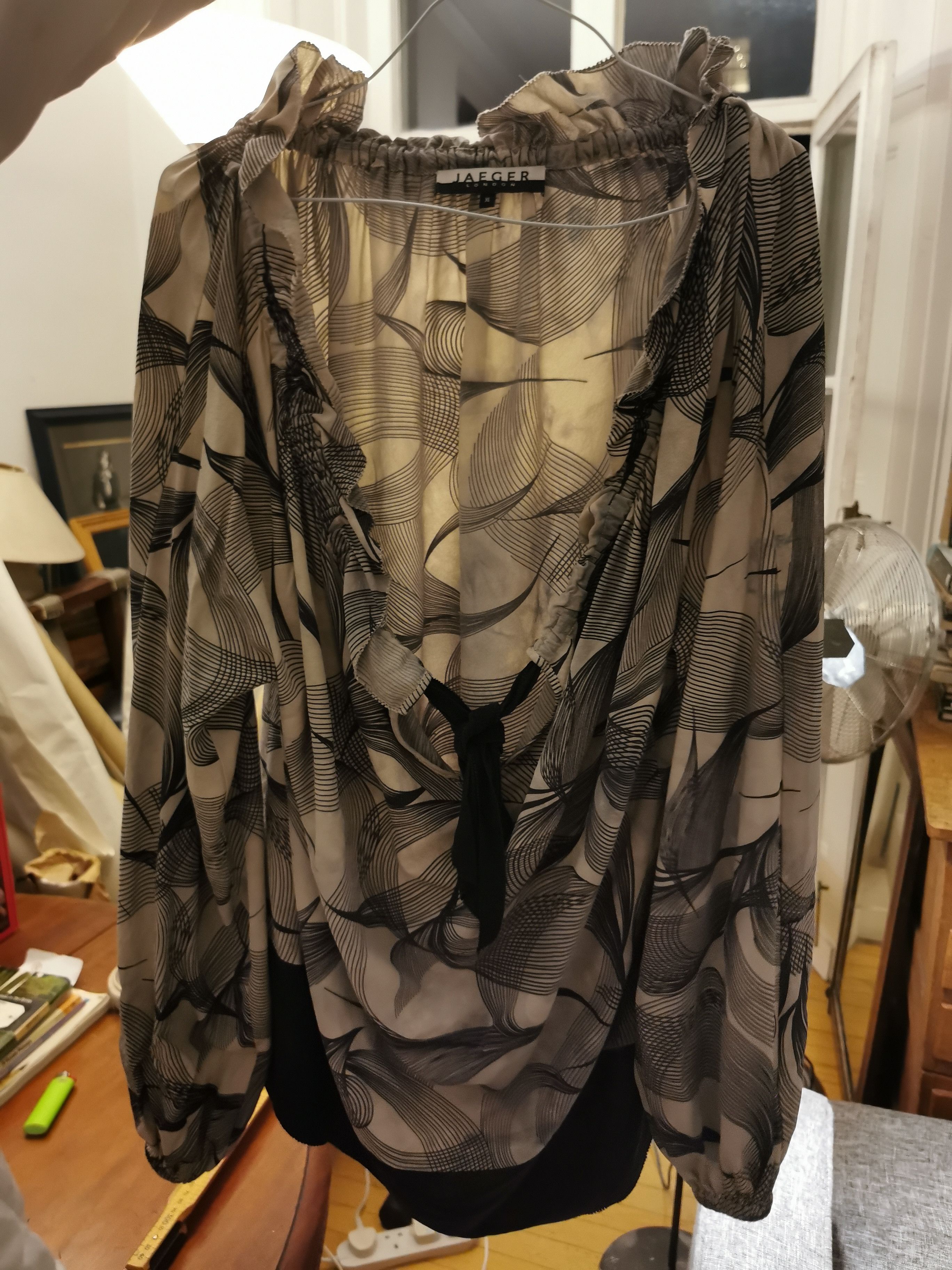 Jaeger Jaeger 100% silk blouse XL Size XL / US 12-14 / IT 48-50 - 6 Thumbnail