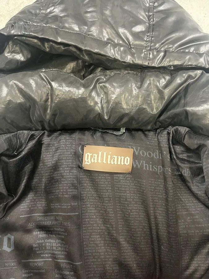 John Galliano AW2010 John Galliano Black Puffer Hooded Jacket Size XS / US 0-2 / IT 36-38 - 10 Thumbnail