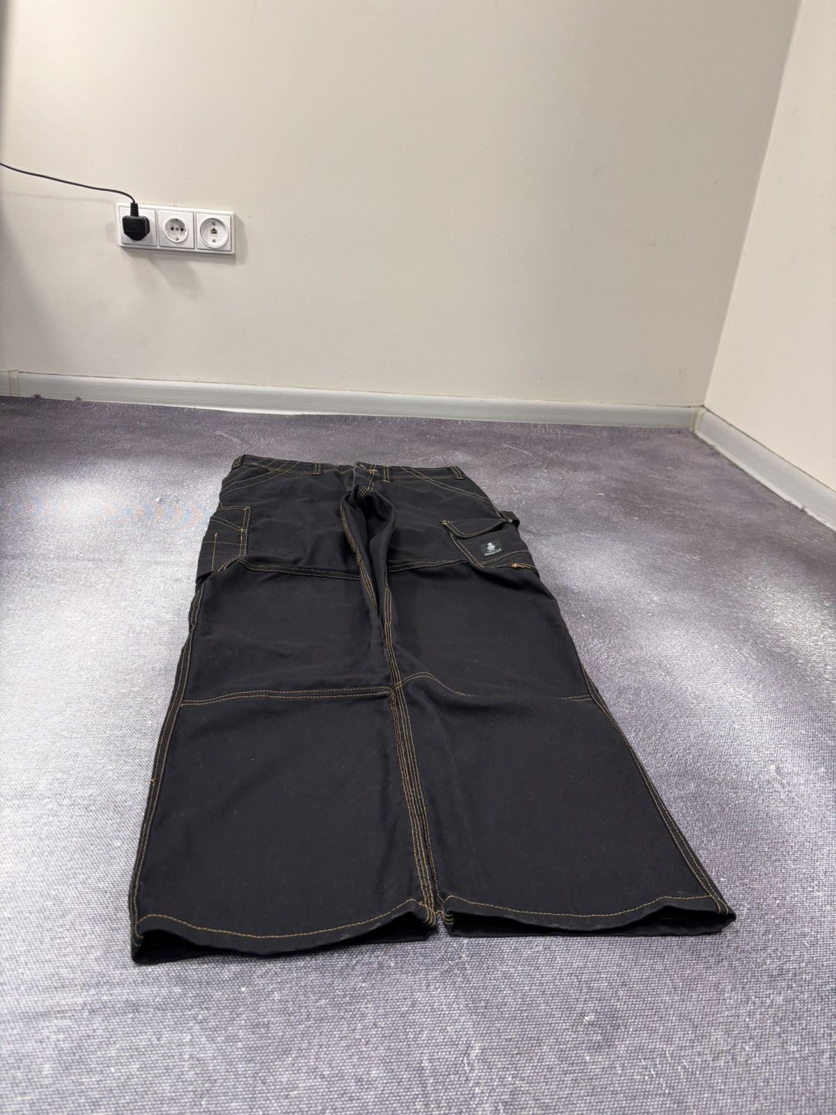 Other Mascot Men’s Black Work Utility Cargo Pants Size US 32 / EU 48 - 3 Thumbnail