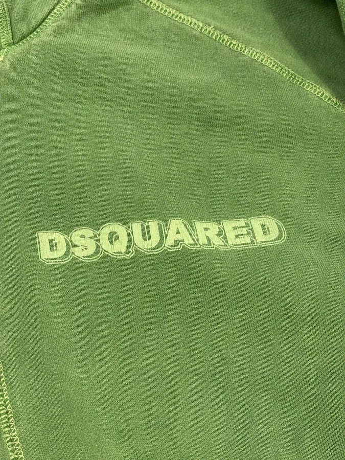 Dsquared2 FW2007 Dsquared2 Green Logo Zip-Up Hoodie Size US L / EU 52-54 / 3 - 9 Thumbnail