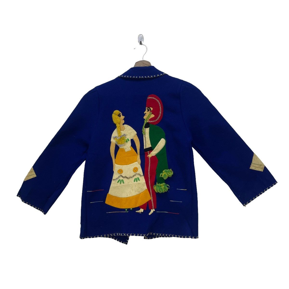 Designer × Vintage Vintage Crop Jacket Loving Couple Size XS / US 0-2 / IT 36-38 - 2 Thumbnail
