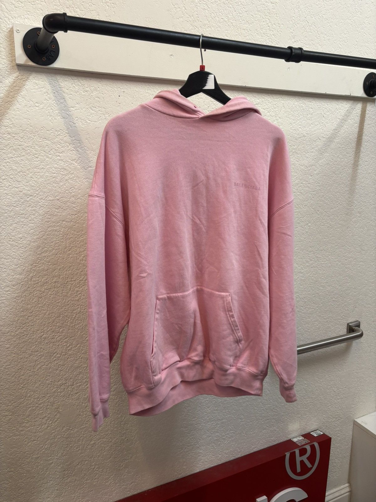 Balenciaga 2022 pink balenci hoodie Size US L / EU 52-54 / 3 - 2 Thumbnail
