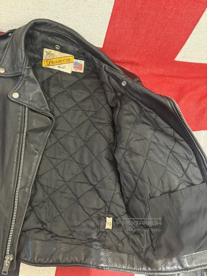 Schott Schott American cable-stayed leather jacket Size US M / EU 48-50 / 2 - 4 Thumbnail