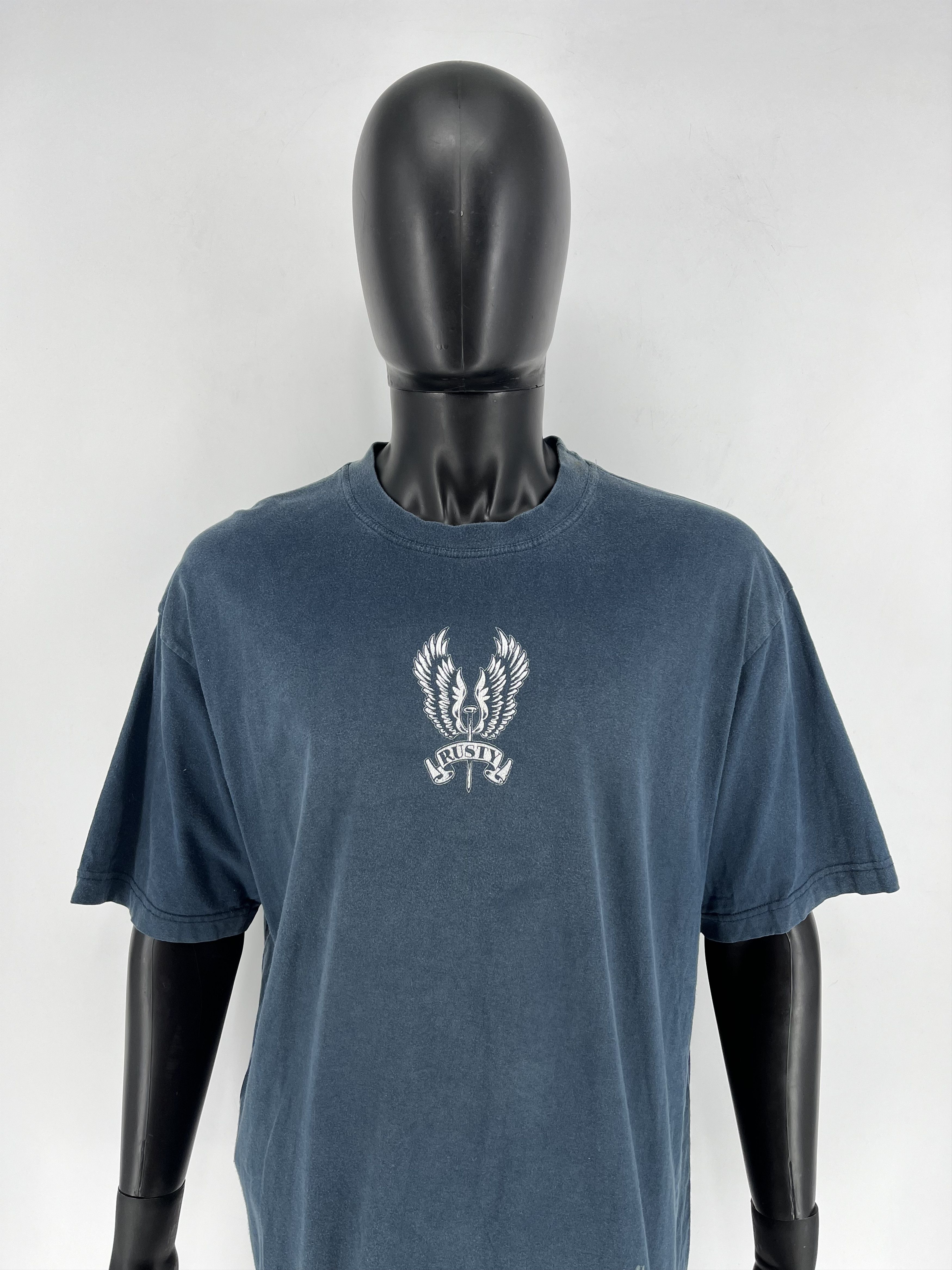 Rusty × Vintage Vintage Faded 90s Rusty Streetwear Fashion Style Shirt Size US XL / EU 56 / 4 - 1 Thumbnail