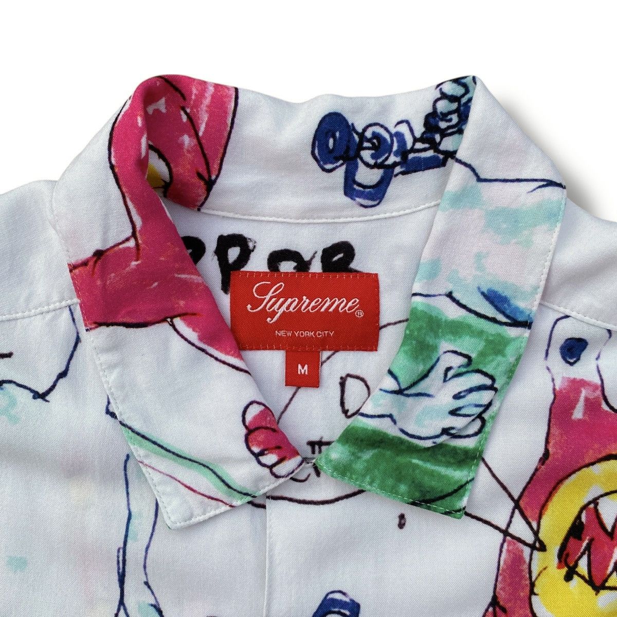Supreme RARE Supreme SS20 Daniel Johnston Rayon S/S Buttondown Shirt Size US M / EU 48-50 / 2 - 6 Thumbnail