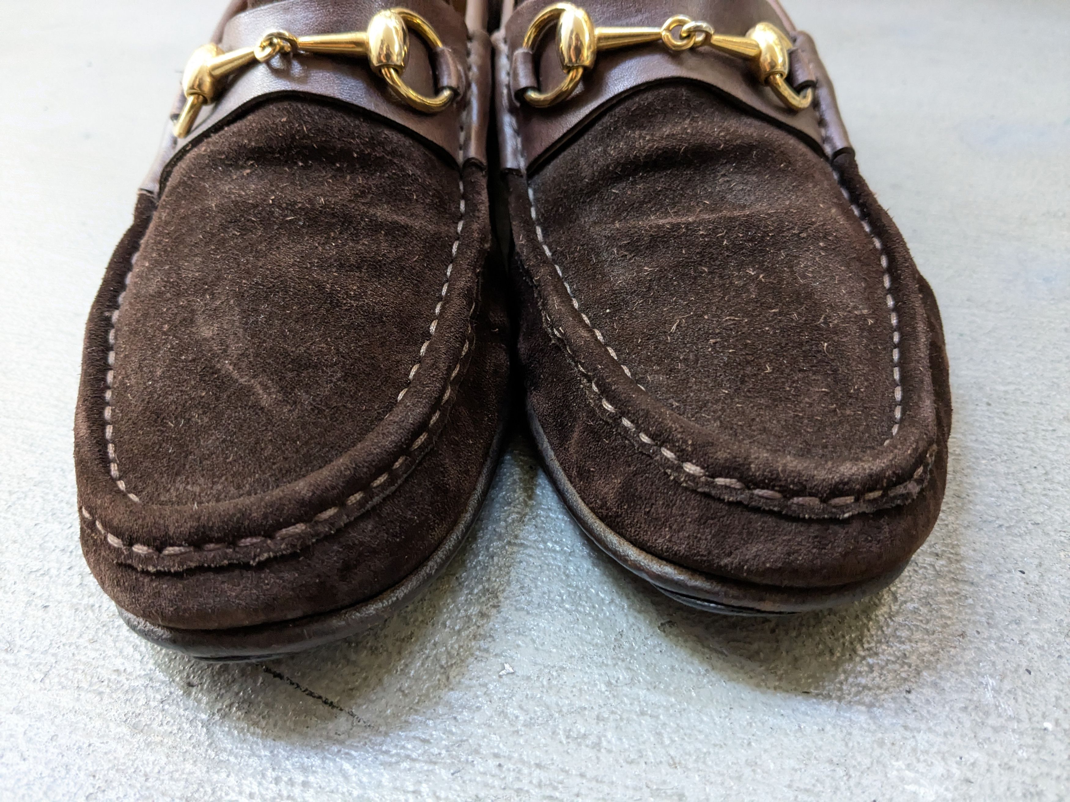 Gucci × Tom Ford Gucci Horsebit Loafers Brown Suede 10 Leather Italy Slip On Size US 10 / EU 43 - 2 Thumbnail