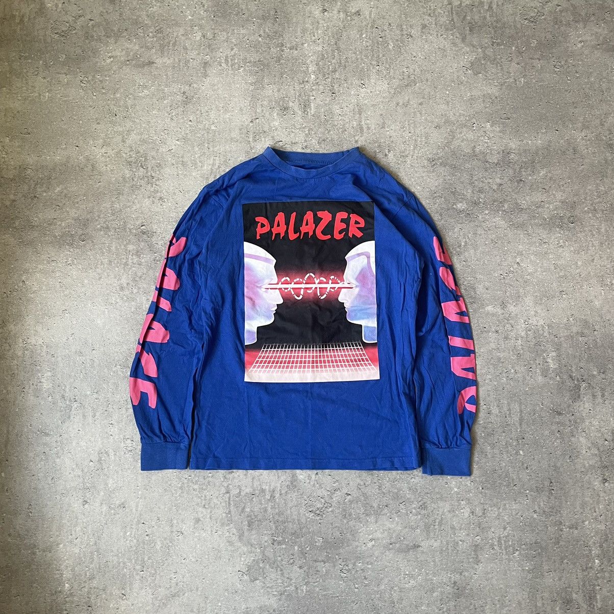 Palace Vintage Palce Palazer Blue Long Sleeve SK8 Size US L / EU 52-54 / 3 - 1 Thumbnail