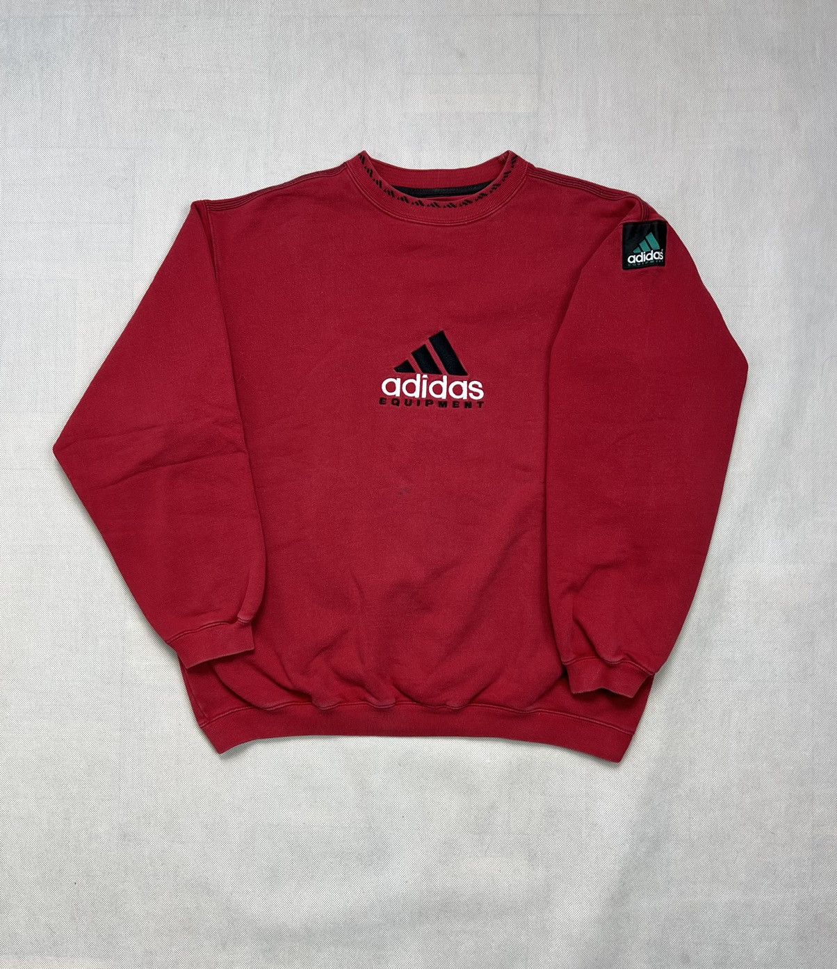 Adidas × Vintage Sweatshirt Adidas Equipment vintage 90’s big logo Size US M / EU 48-50 / 2 - 1 Thumbnail