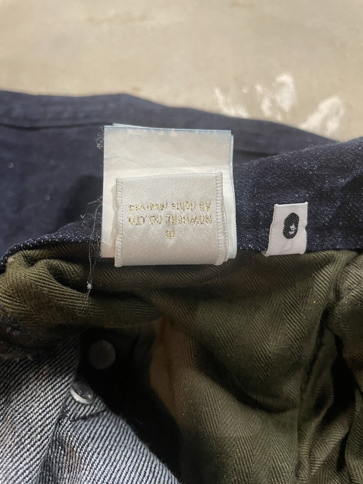 Bape × Nigo BAPE Baby Milo Banana DENIM Pants - a bathing ape size L Size US 32 / EU 48 - 11 Thumbnail
