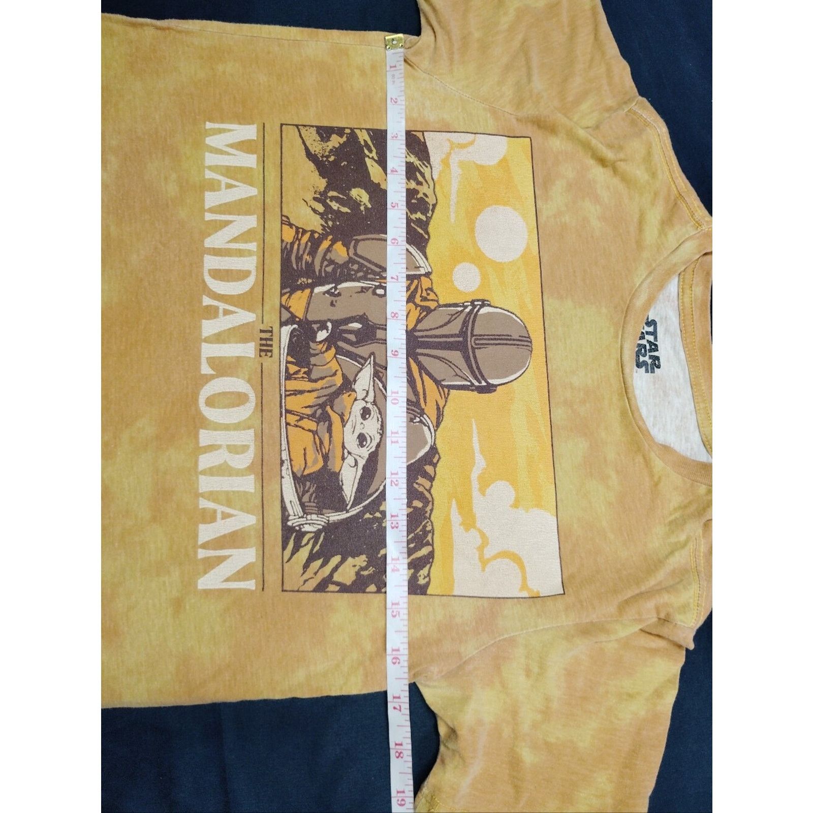 Mad Engine MAD Engine The Mandalorian Star Wars Graphic Tee in Yellow Size L / US 10 / IT 46 - 3 Thumbnail