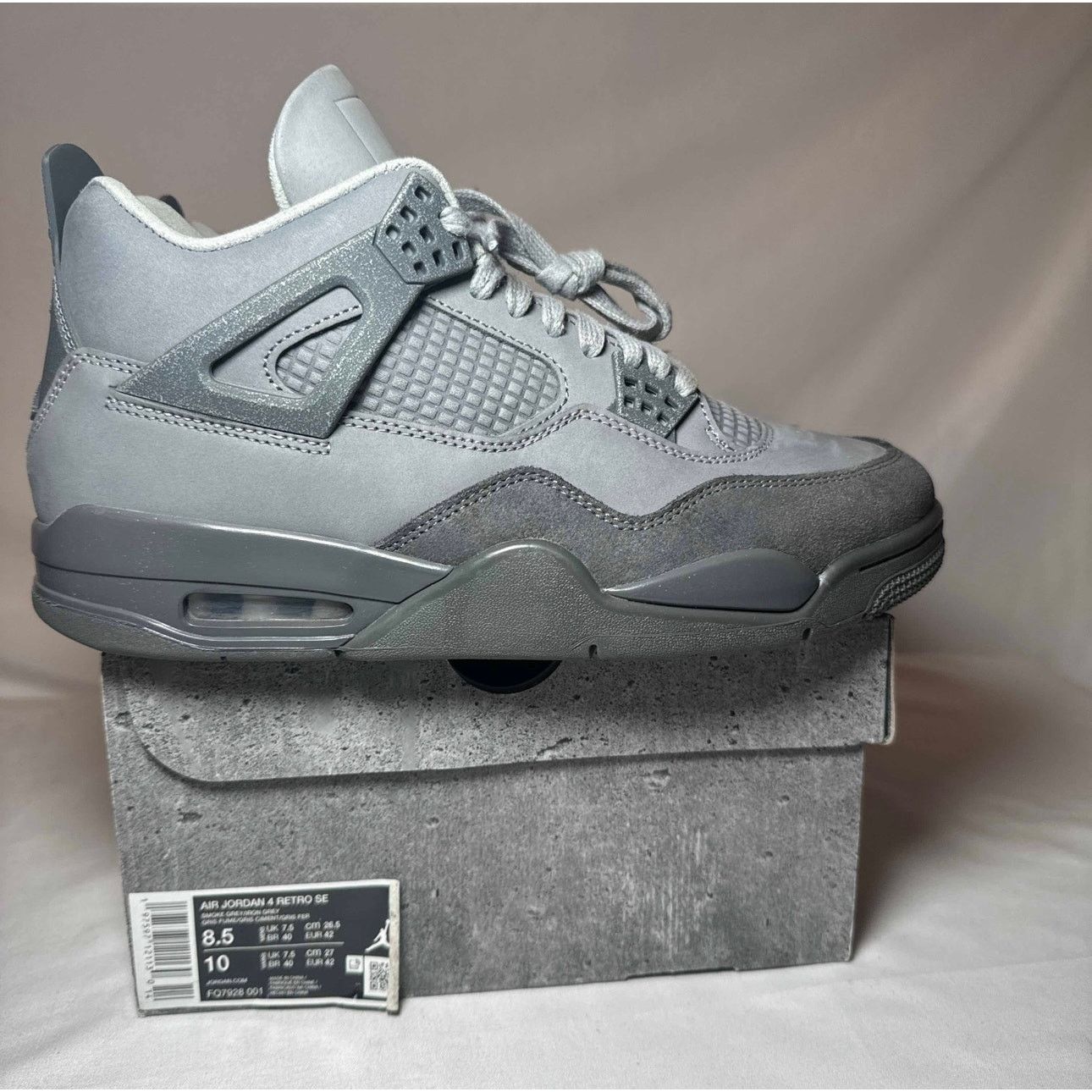 Jordan Brand × Nike Size 8.5 - Nike Air Jordan 4 Retro SE Wet Cement Men's Shoes Size US 8.5 / EU 41-42 - 1 Thumbnail