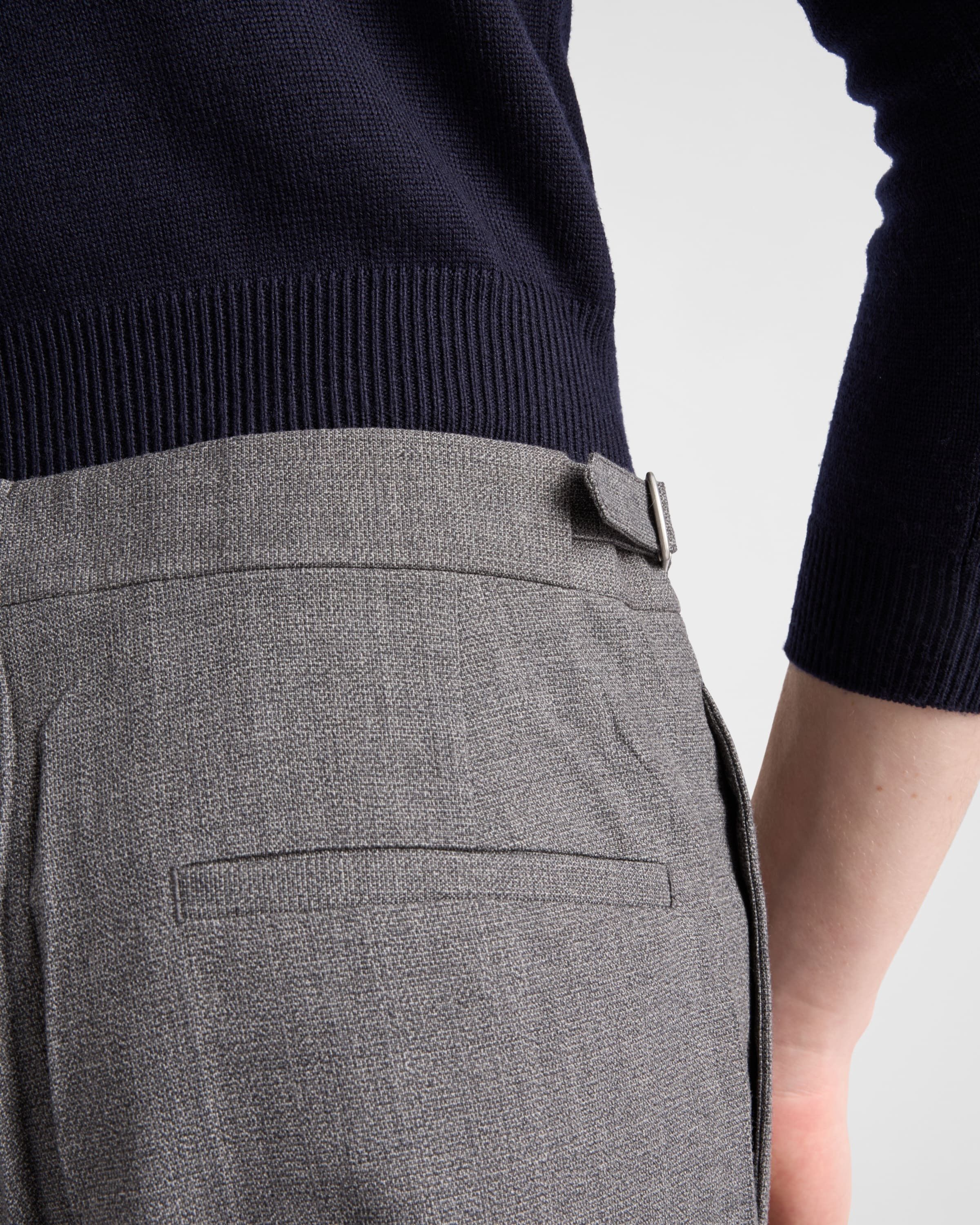 Prada o1bcso1str1025 Technical Wool Pants in Grey Size US 40 / EU 56 - 3 Thumbnail
