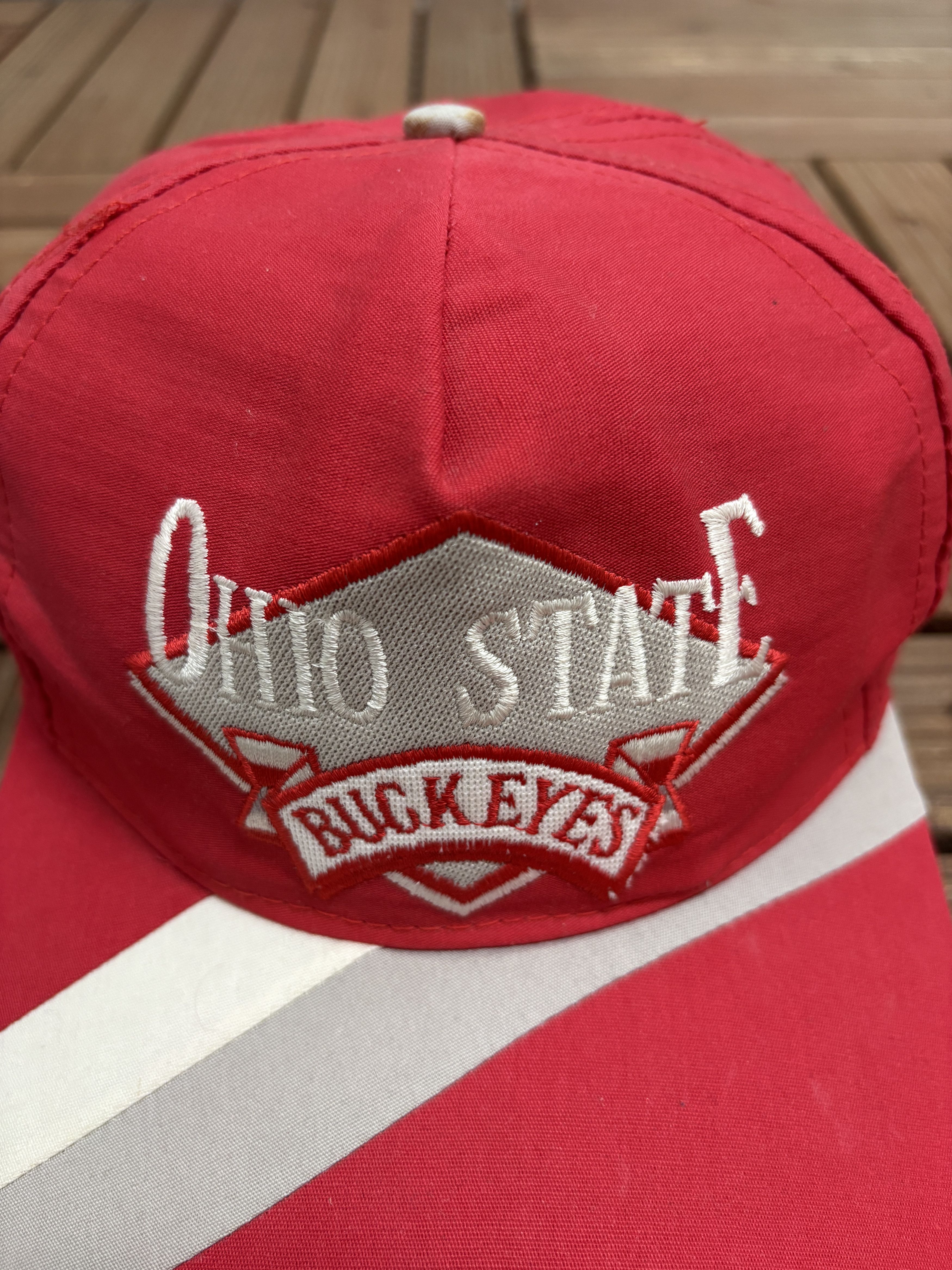 Vintage Ohio State Buckeyes Vintage Red Snap Back Hat Cap Size ONE SIZE - 3 Thumbnail