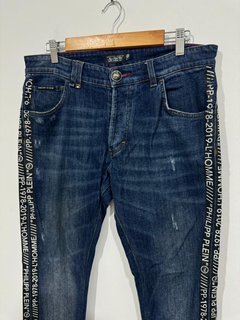 Philipp Plein Philipp Plein Sidetape Jeans Size US 33 - 2 Thumbnail
