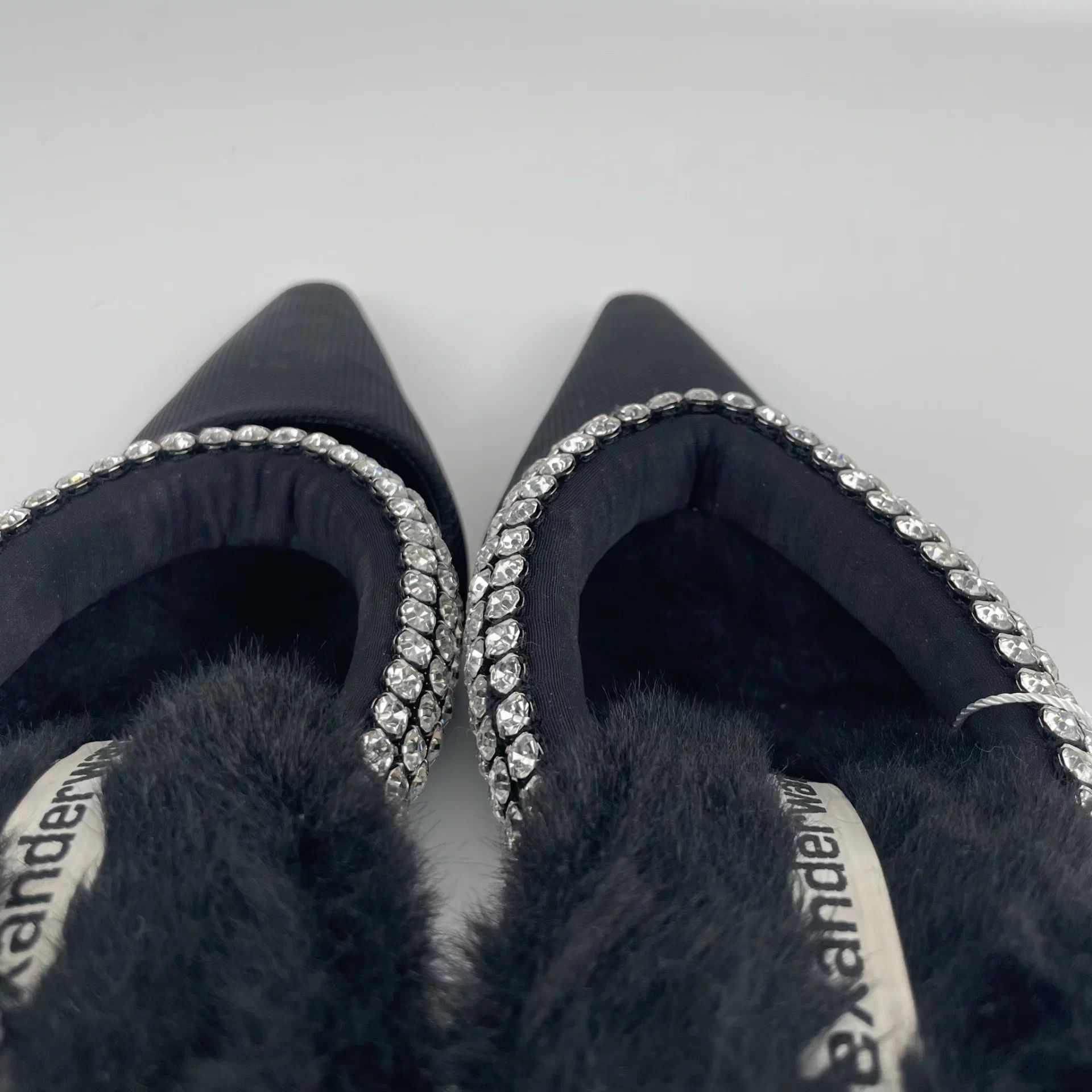 Alexander Wang Alexander Wang Pointed Toe Fur Heels Black 37 Size US 6.5 / IT 36.5 - 9 Thumbnail