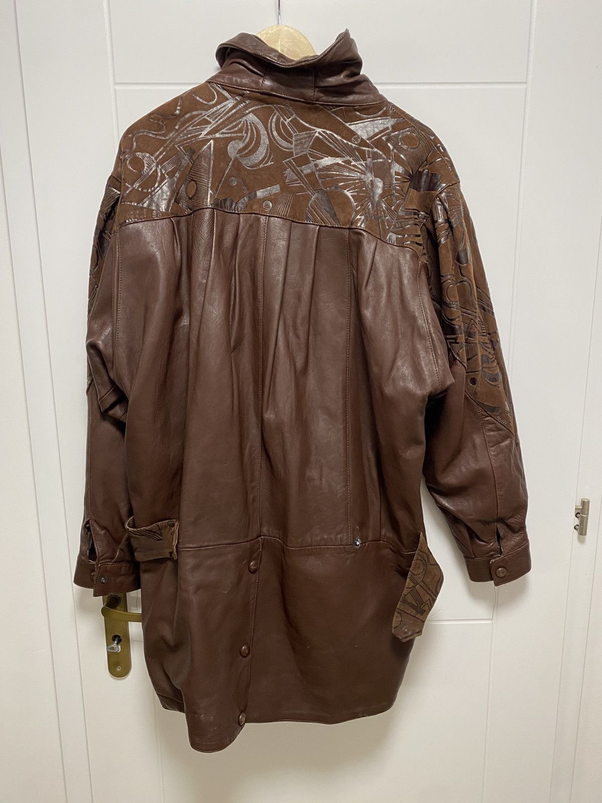 Affliction × Vintage Leather Brown jacket vintage oversize Size L / US 10 / IT 46 - 7 Thumbnail