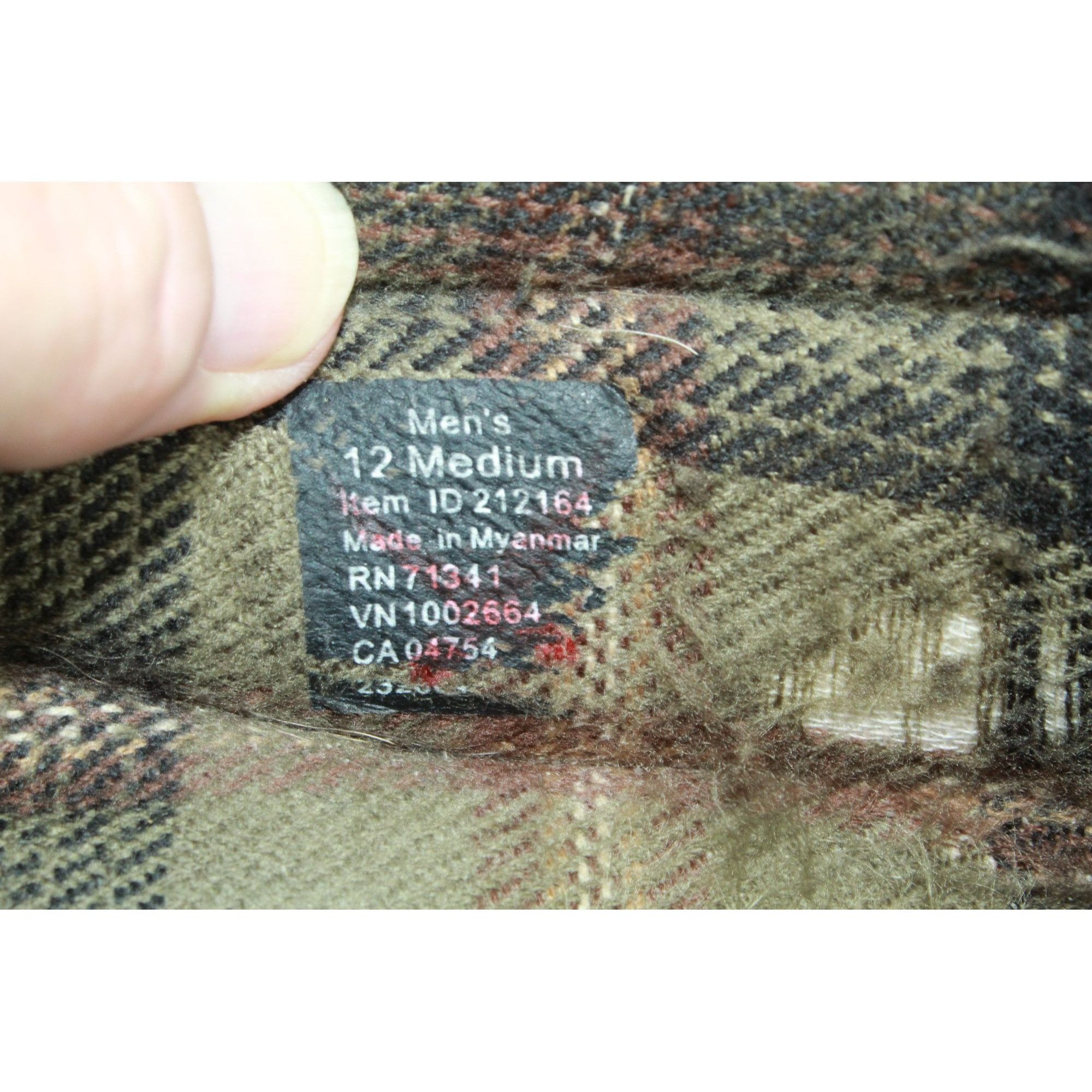 L.L. Bean × Leather LL Bean Men's Handsewn Slippers Flannel Lined Rawhide Laces Size US 12 / EU 45 - 8 Thumbnail