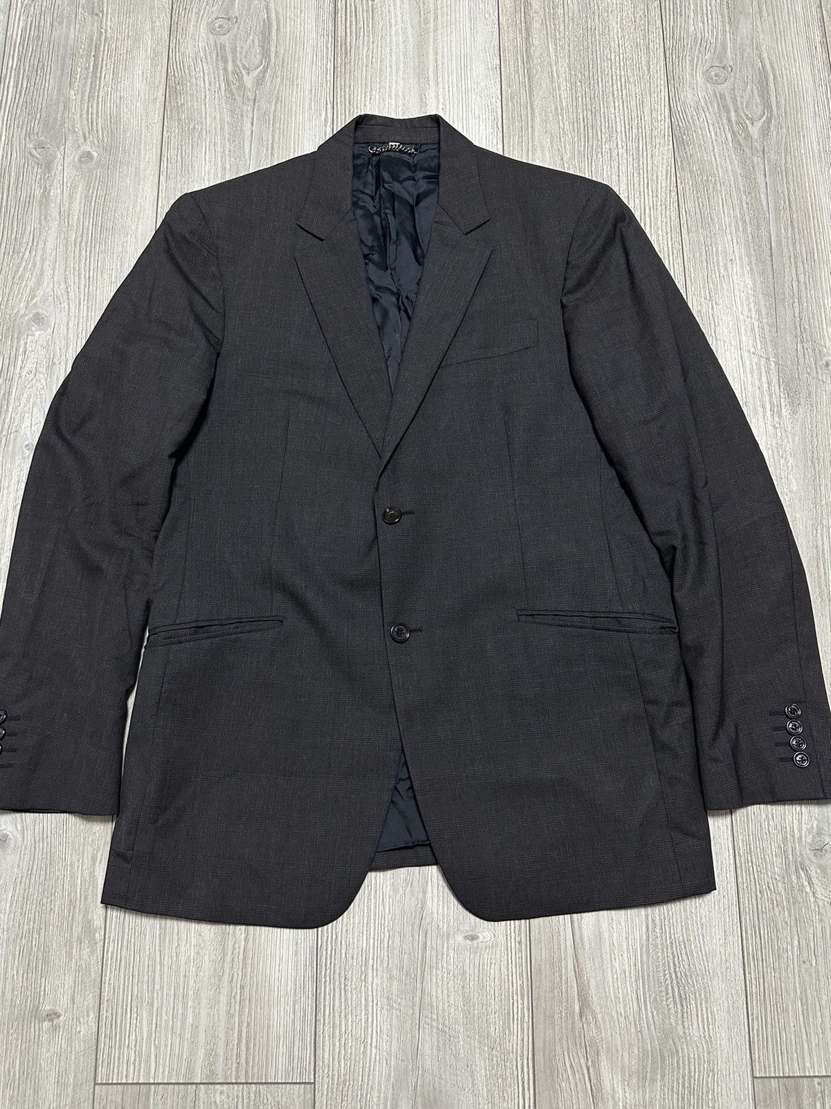 Burberry Vintage Gray Burberry Blazer Size 52R - 1 Thumbnail