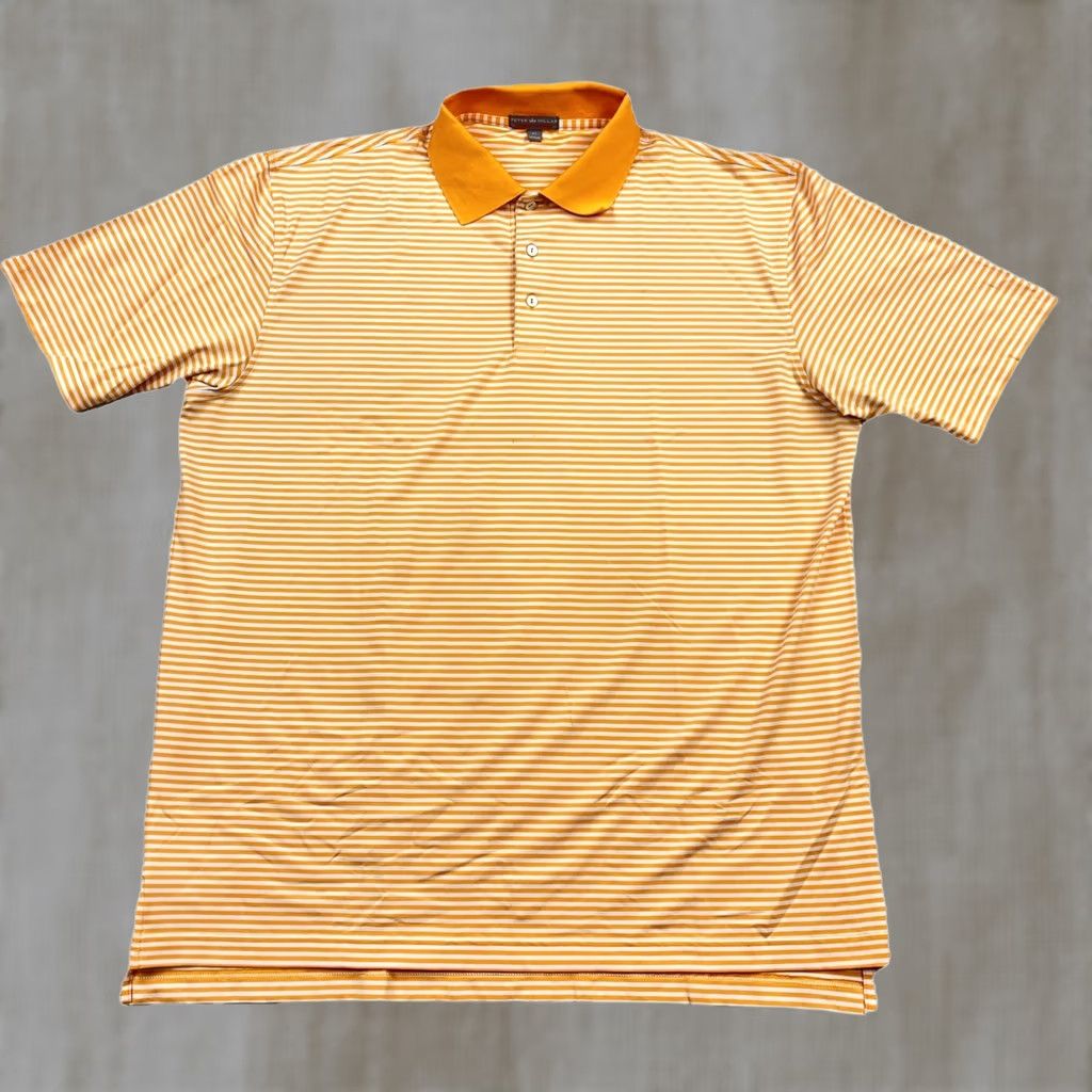 Peter Millar Peter Millar Polo Shirt Men XL Orange Striped Summer Comfort Crown Performance Shirt Polo Men Orange Striped Summer Comfort Crown Performance Size US XL / EU 56 / 4 - 1 Thumbnail