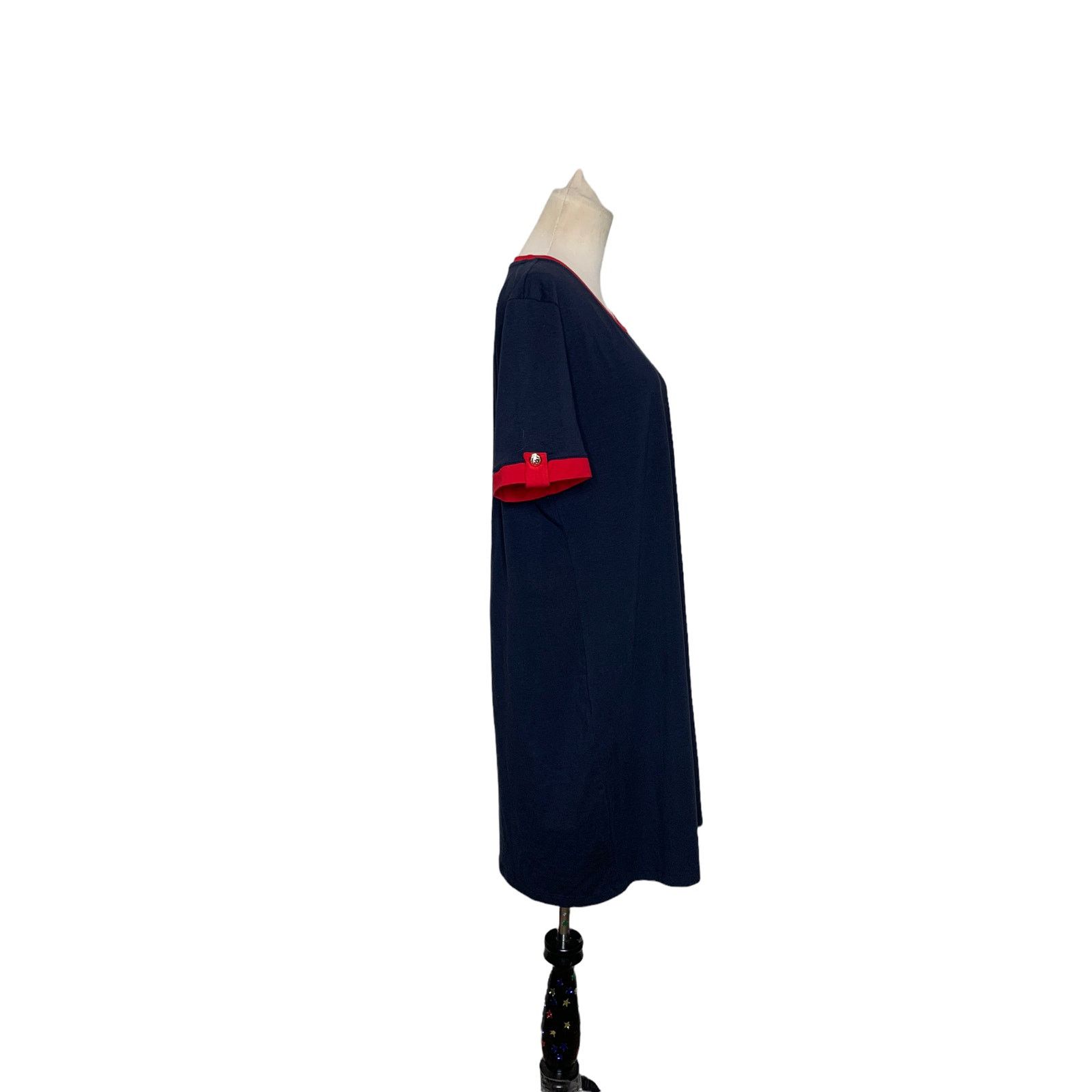Tommy Hilfiger Tommy Hilfiger crew neck mini shirt dress size Large Size L / US 10 / IT 46 - 7 Thumbnail