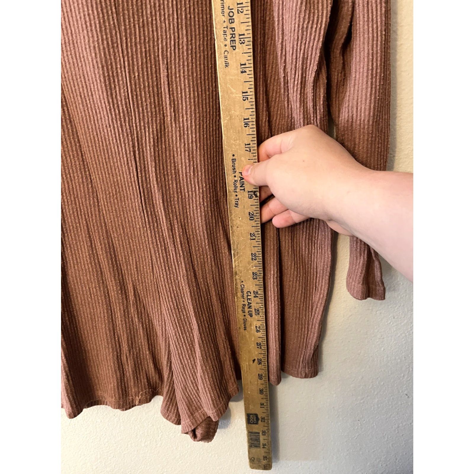 Vintage Aerie Shirt Womens XS Brown Long-sleeve Henley Casual Outdoor Vert Beige Size XS / US 0-2 / IT 36-38 - 4 Thumbnail