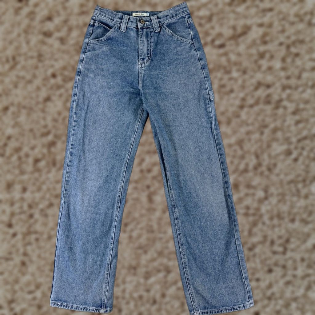 Denime VINTAGE Bei Si Dun Women’s Jeans Pants Relaxed Fit High Rise 25x29 Denim Blue 90s Casual Ladies Size 42" / US 20 - 1 Thumbnail