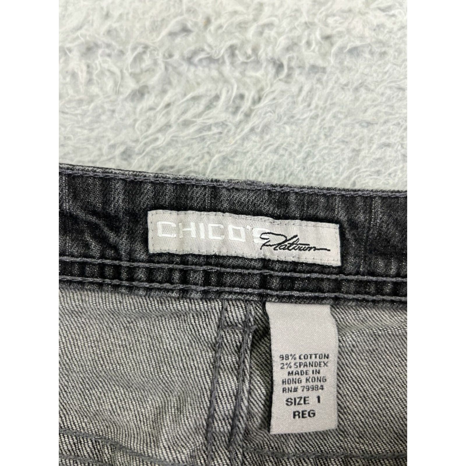 Vintage VINTAGE Chico's Jeans Womens Bootcut Denim Cotton Blend 27x28 Size 1 Black 5-Pocket Design Regular Womens Size 25" / US 0 / IT 36 - 6 Thumbnail