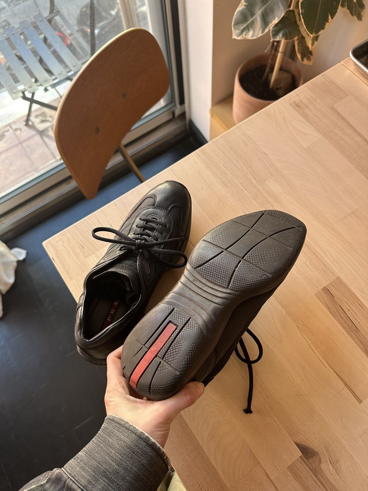 Prada prada sneakers leather + nylon Size US 8.5 / IT 38.5 - 6 Thumbnail