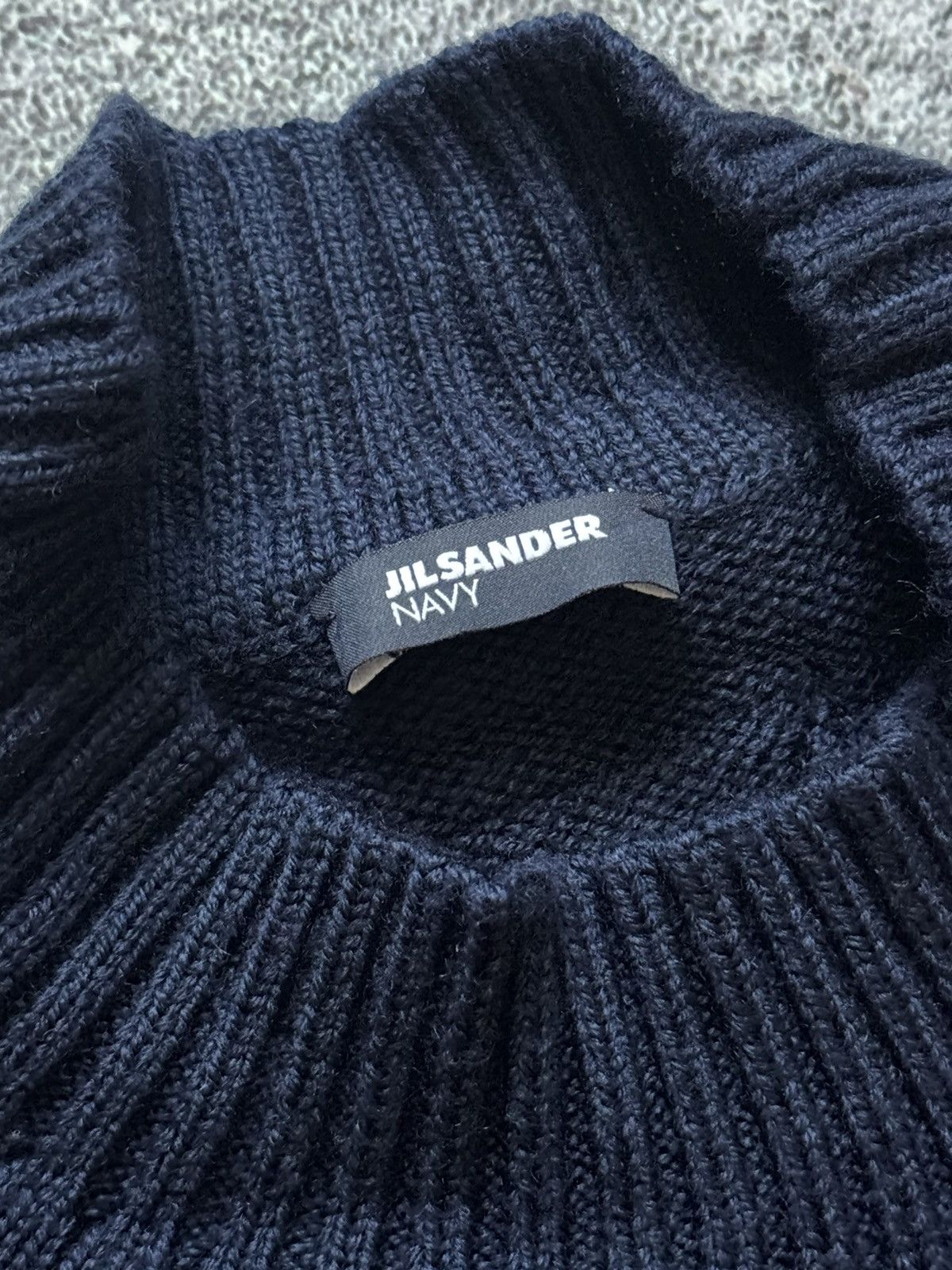 Designer × Jil Sander Jil sander navy S sweater dress knitwear relaxed jumper 00s Size S / US 4 / IT 40 - 11 Thumbnail